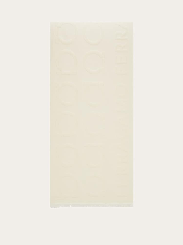 Gancini jacquard scarf Gallery image 5