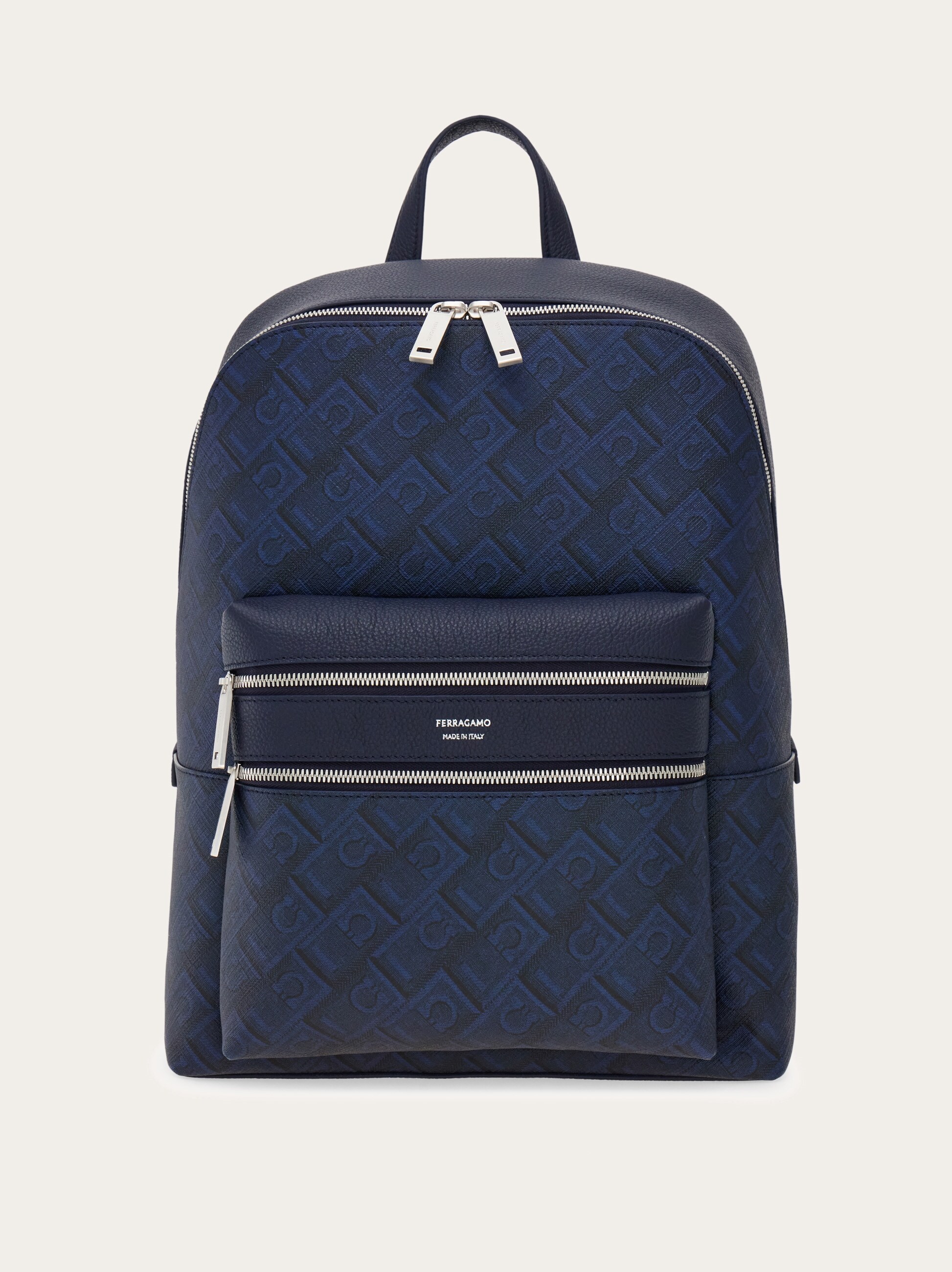 Embossed Gancini backpack - Men | Ferragamo