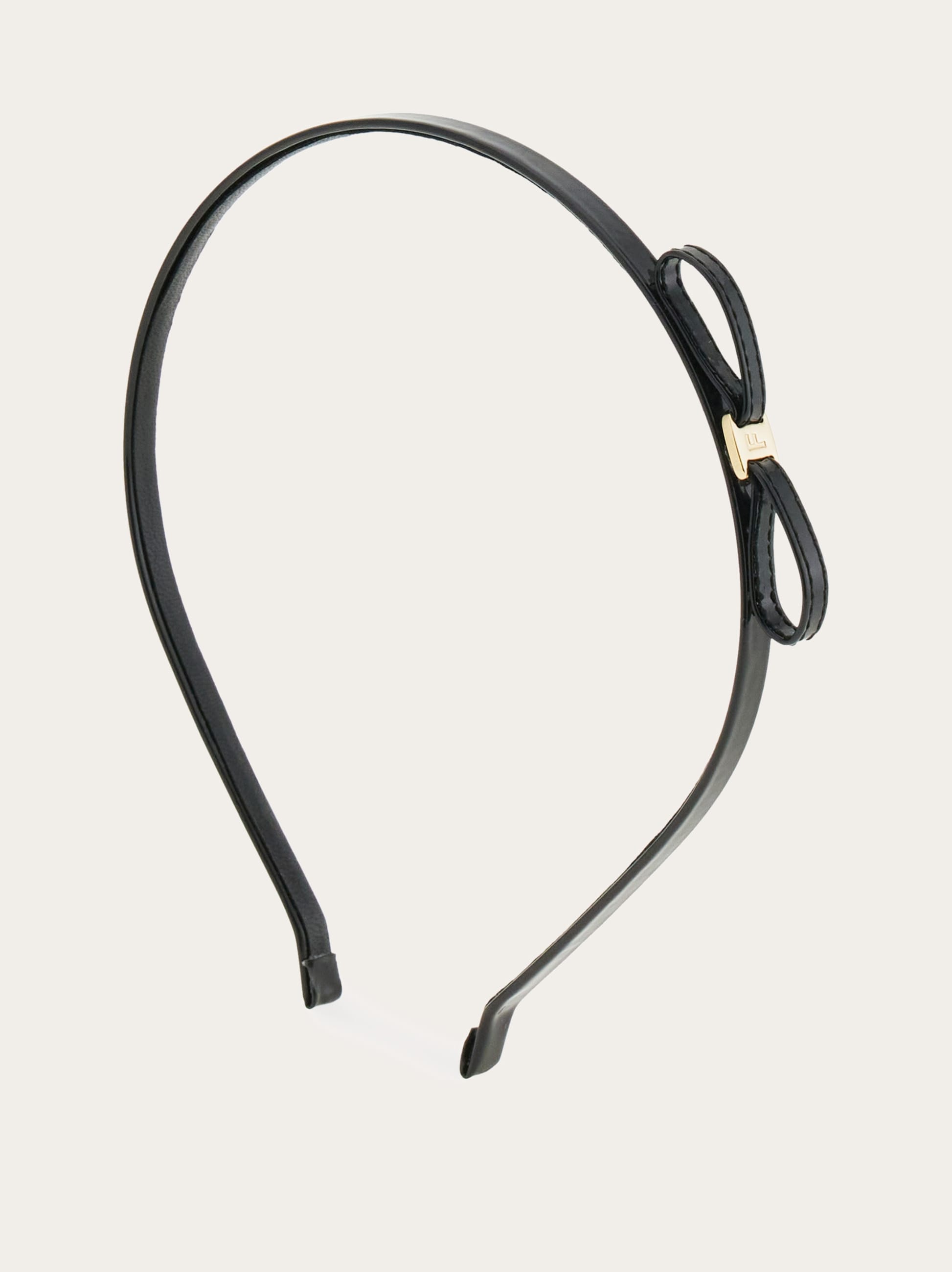 Ferragamo リボン付き黒カチューシャ ミニ リボン カチューシャ - ウィメンズ | Ferragamo