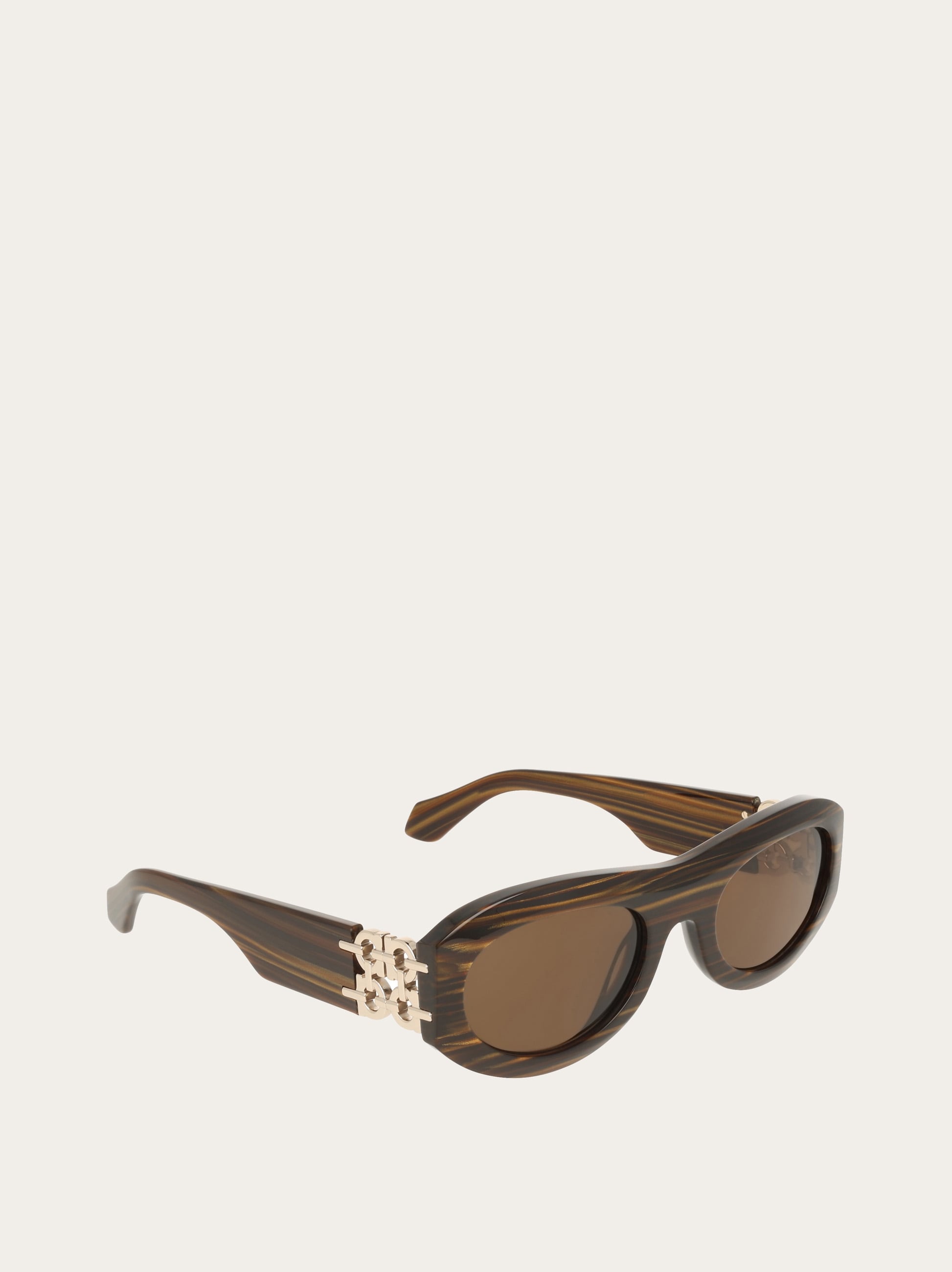 Mio　Salvatore Ferragamo サングラス Oval frame sunglasses - Women | Ferragamo