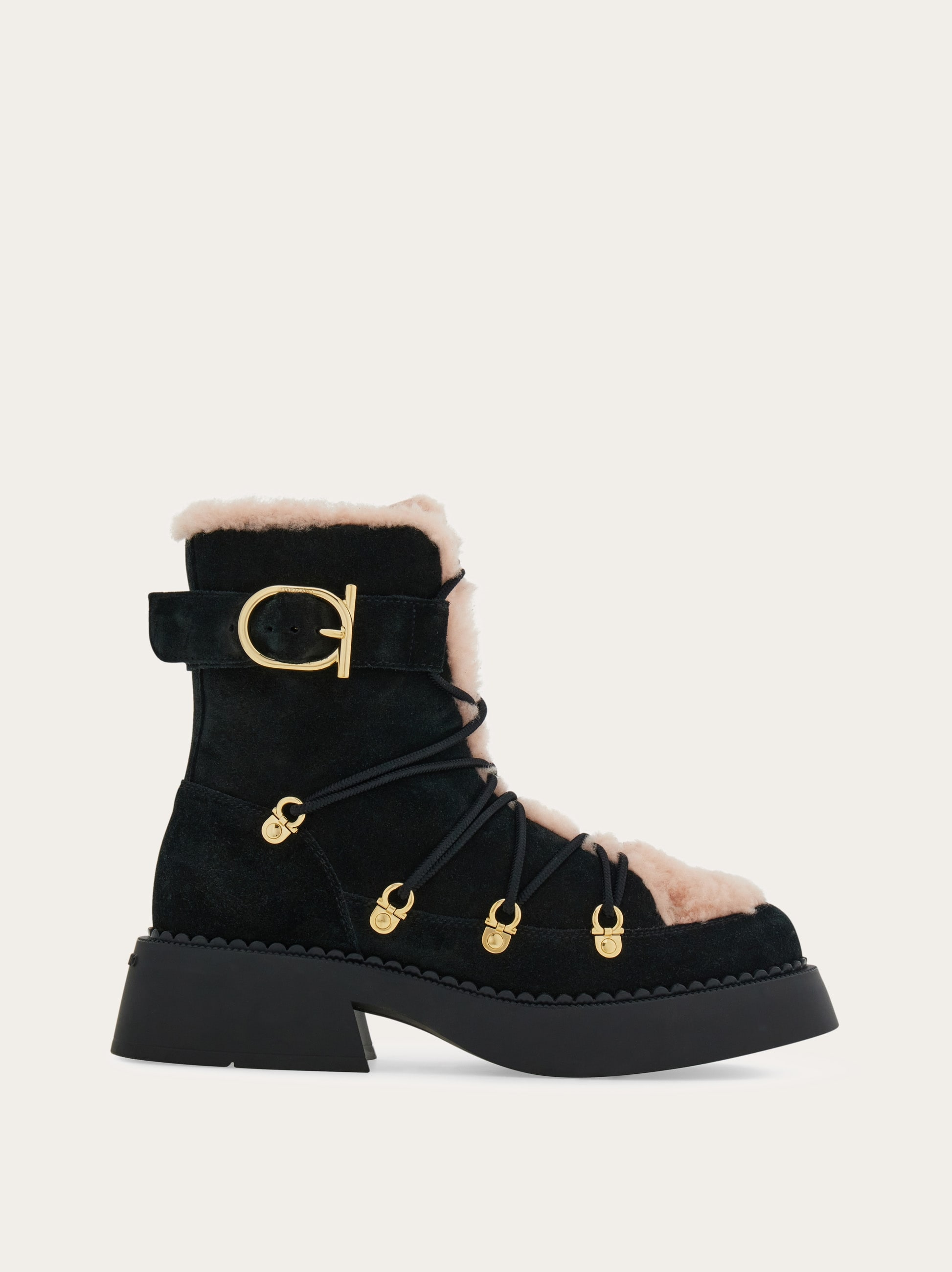 Trekking style combat boot - Women | Ferragamo