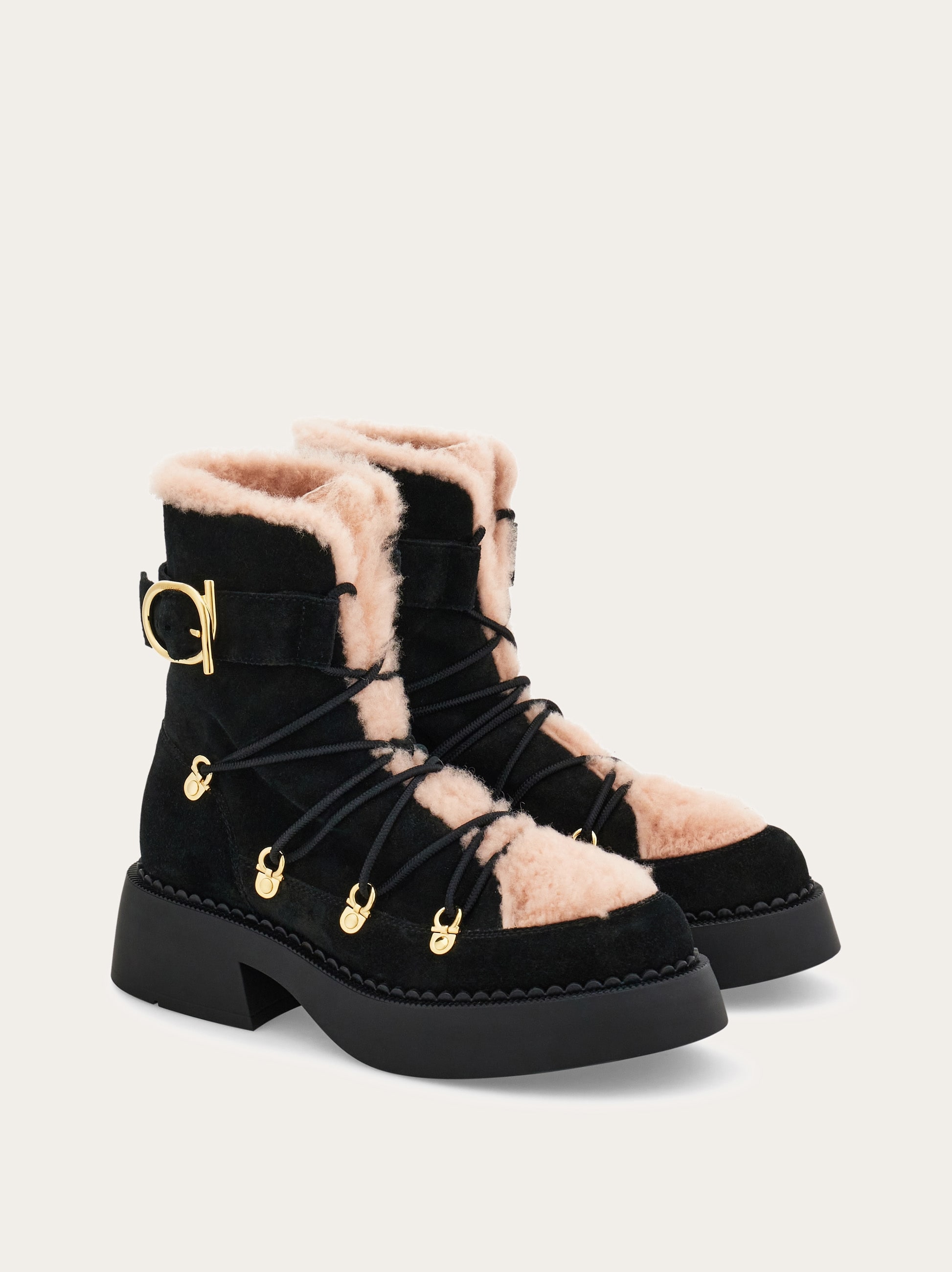 Trekking style combat boot - Women | Ferragamo