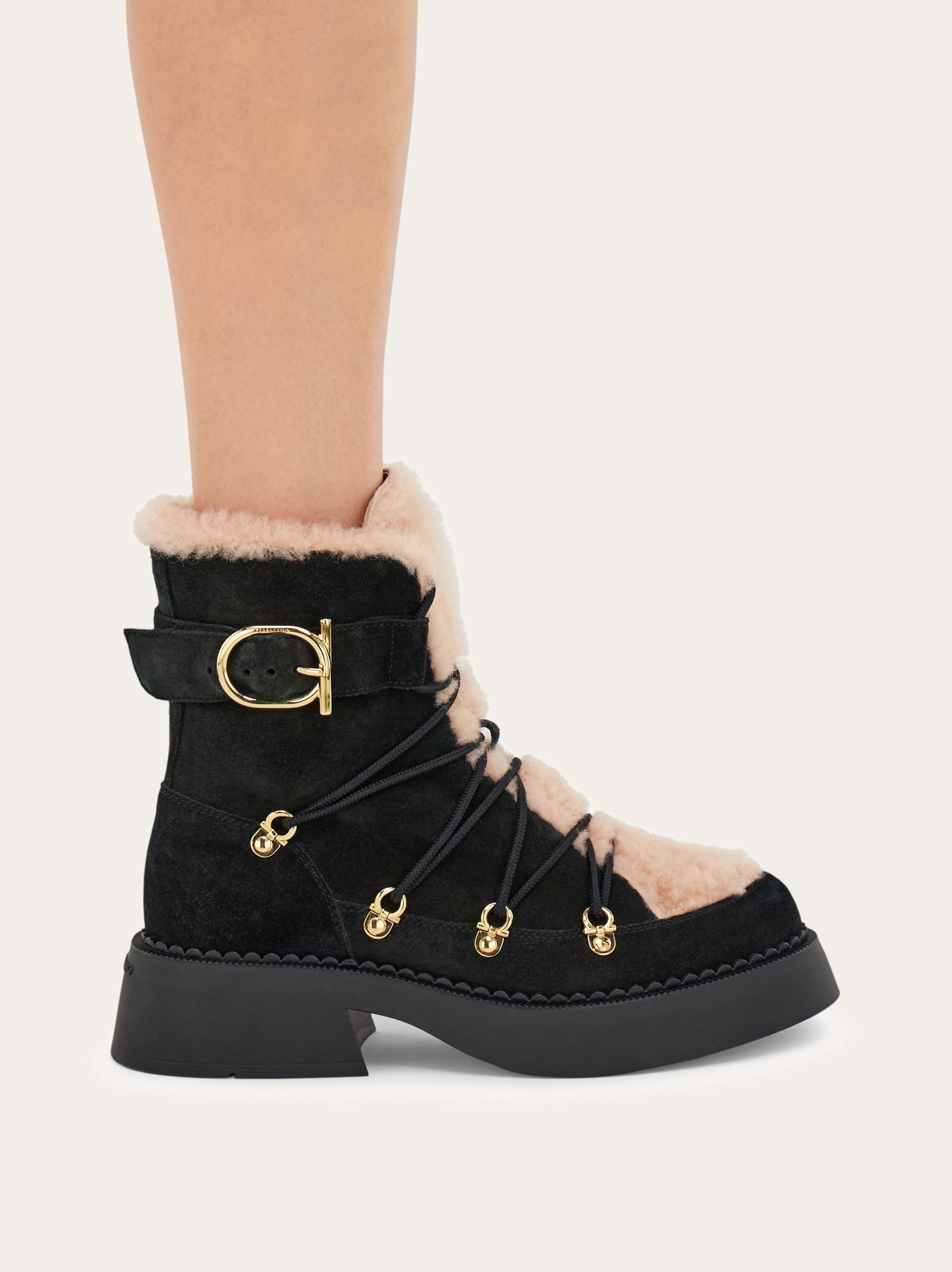 Trekking style combat boot - Women | Ferragamo