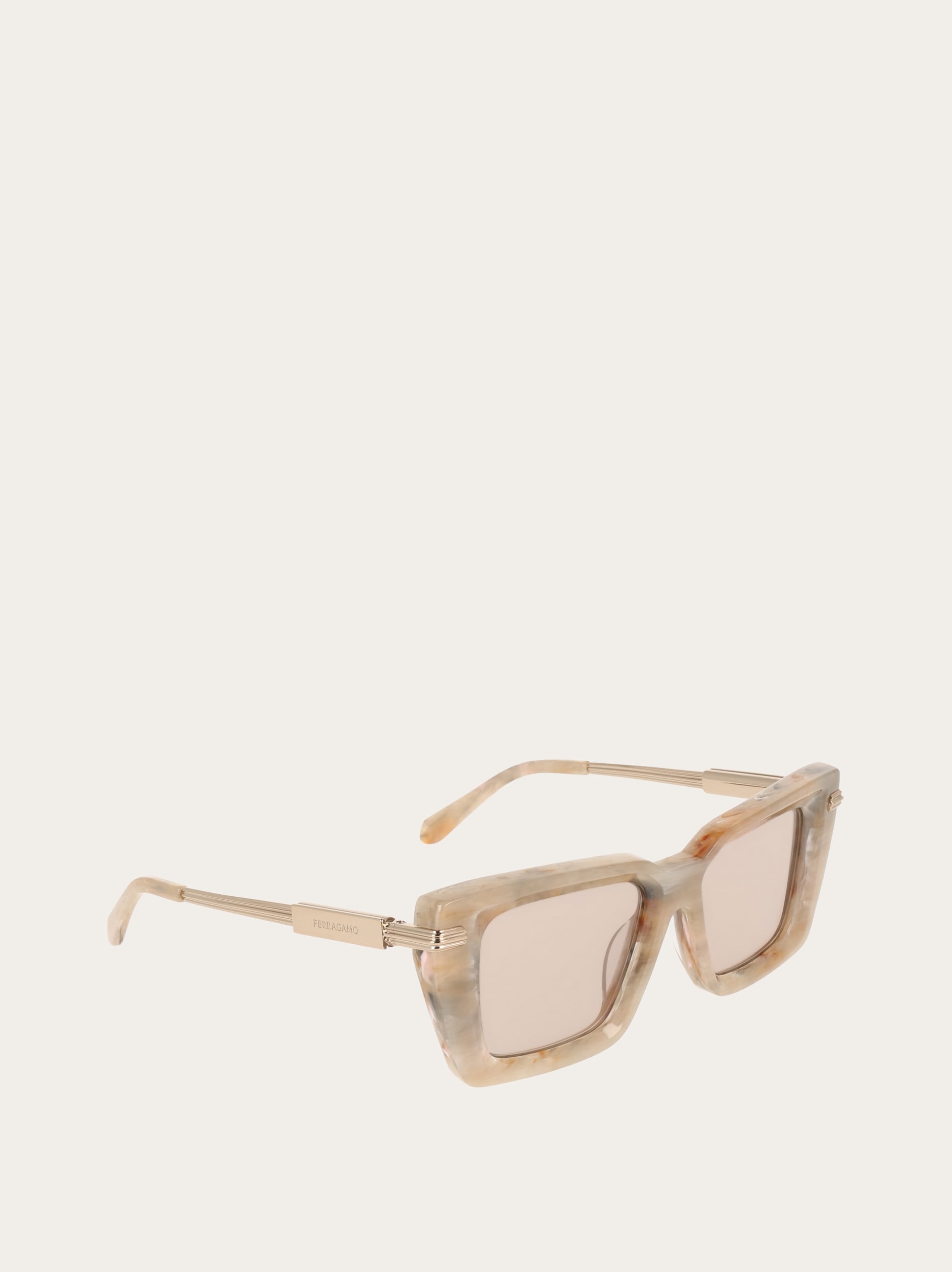 Rectangular frame sunglasses - Women | Ferragamo display picture 1
