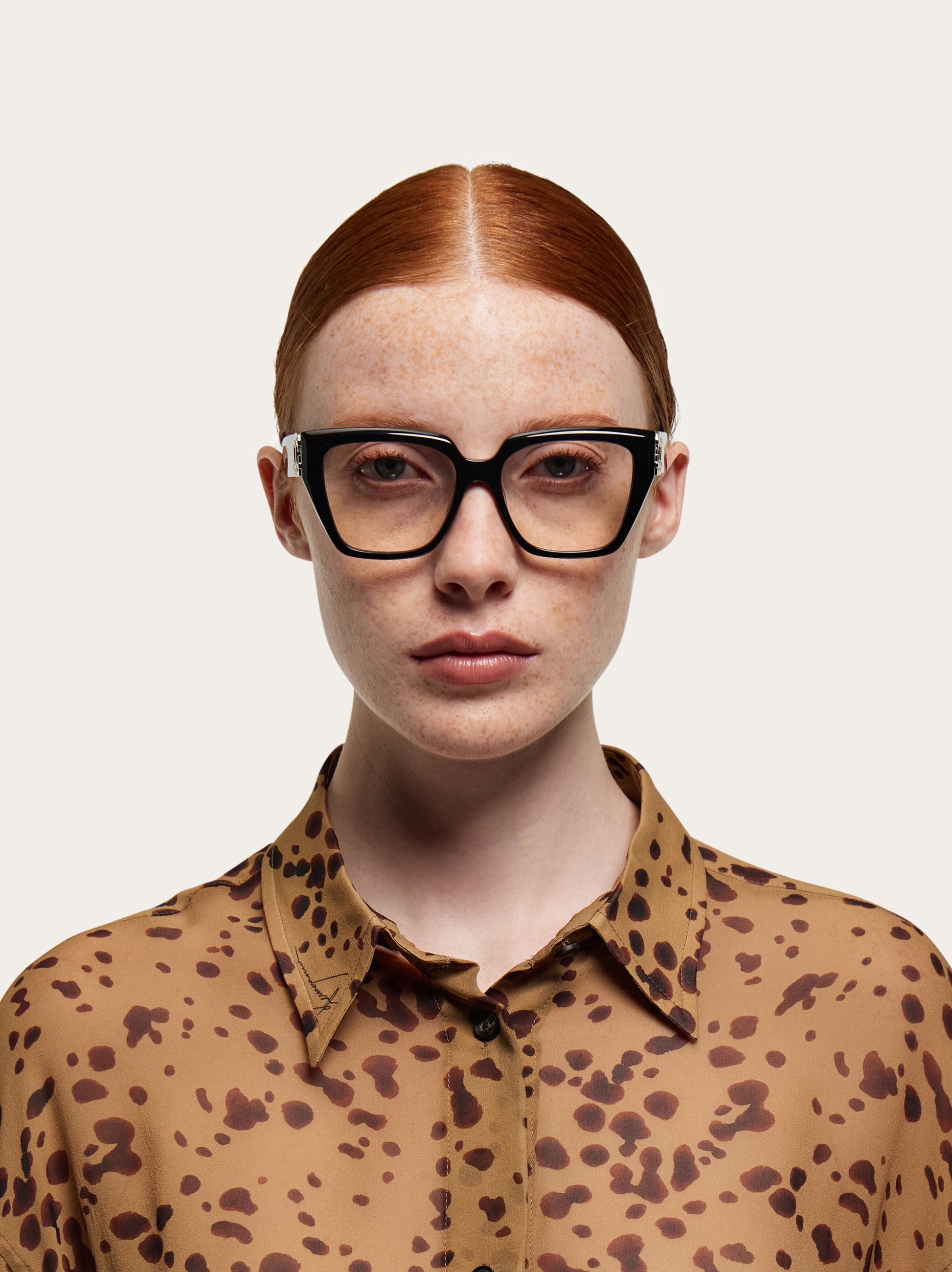 Ferragamo ガンチーニ クリア リムレス サングラス 1053 Optical glasses - Women | Ferragamo