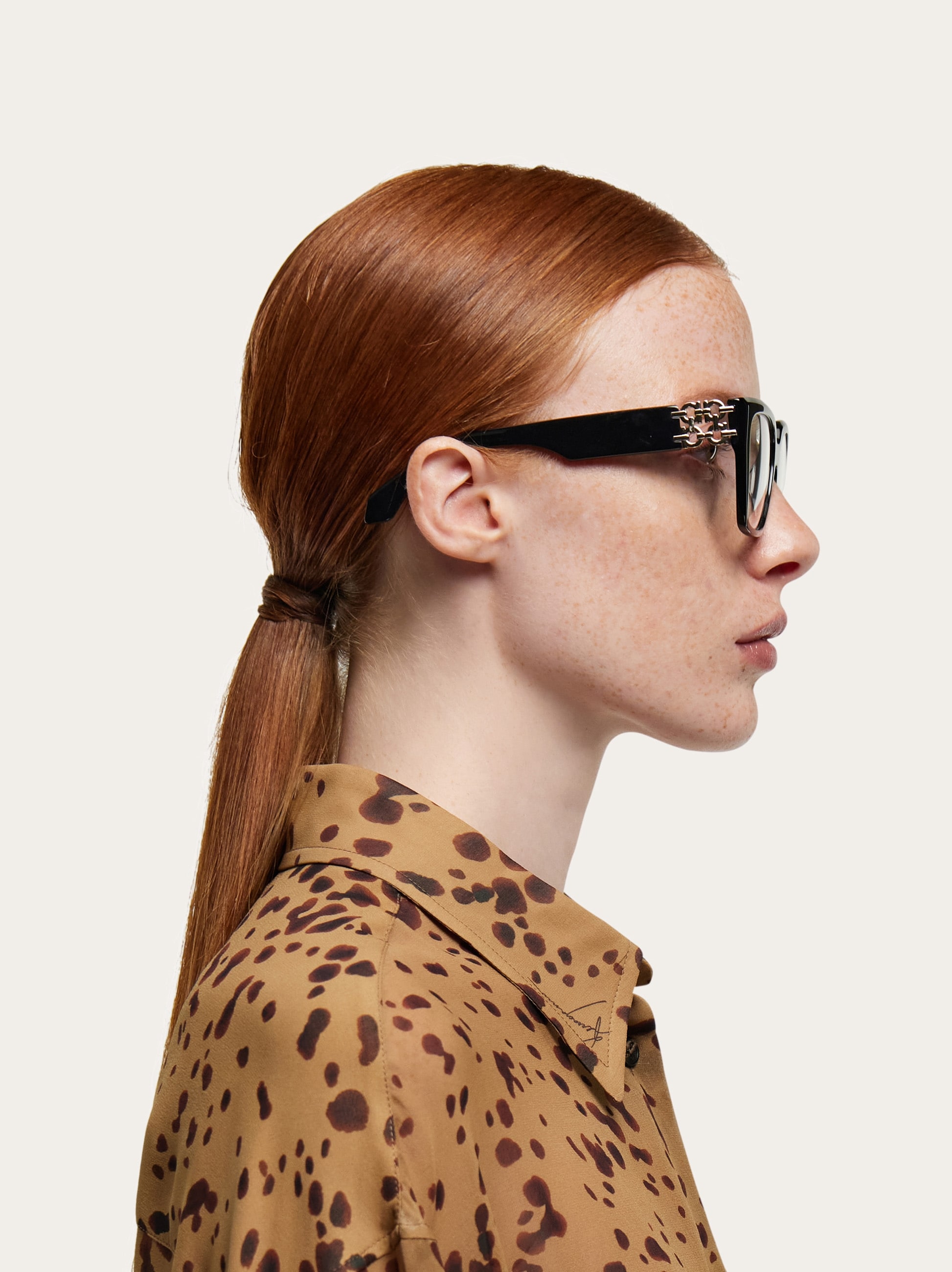 Ferragamo ガンチーニ クリア リムレス サングラス 1053 Optical glasses - Women | Ferragamo