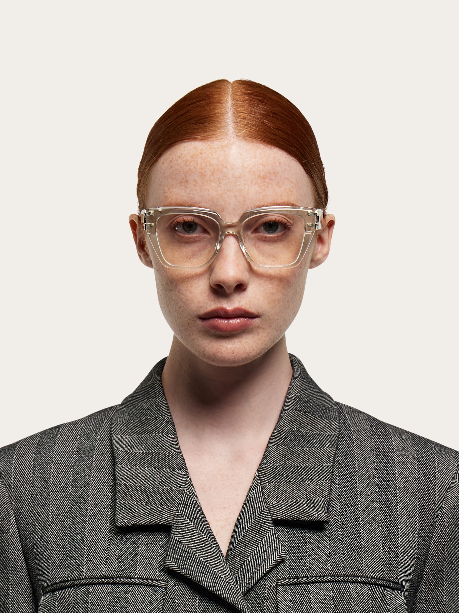 Ferragamo ガンチーニ クリア リムレス サングラス 1053 Optical glasses - Women | Ferragamo