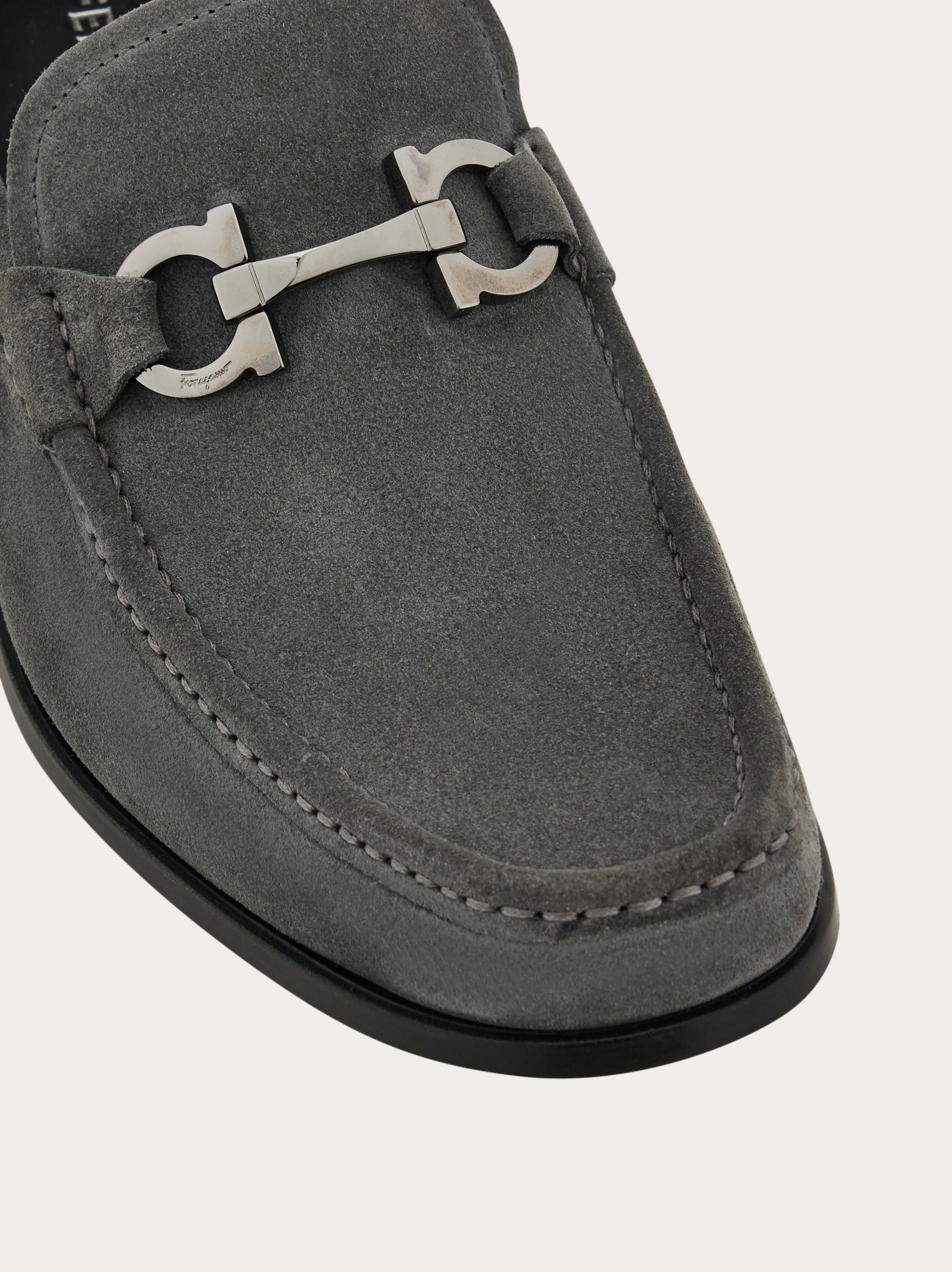 Loafer with Gancini buckle - Men | Ferragamo