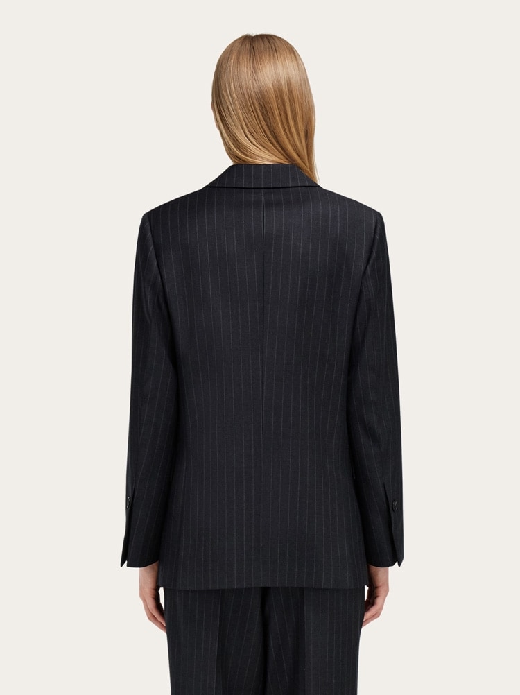 Pinstripe wool blazer Gallery image 3