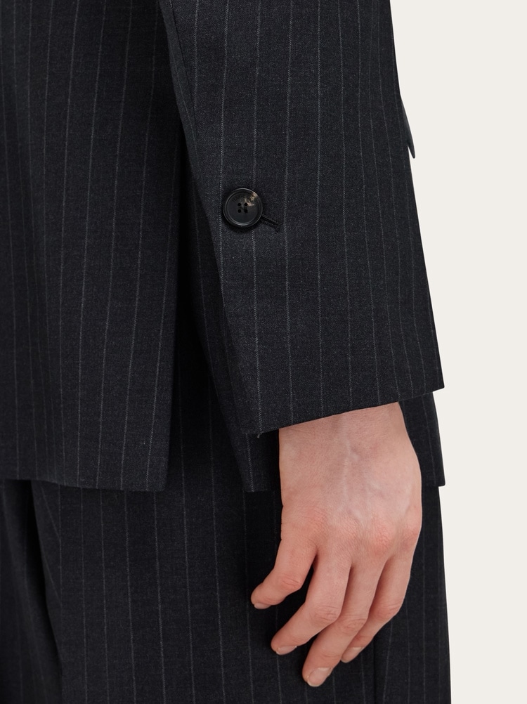 Pinstripe wool blazer Gallery image 5