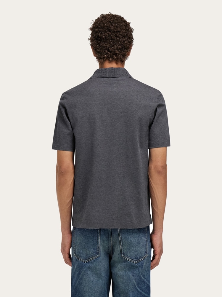 Polo manica corta con taschino Gallery image 3