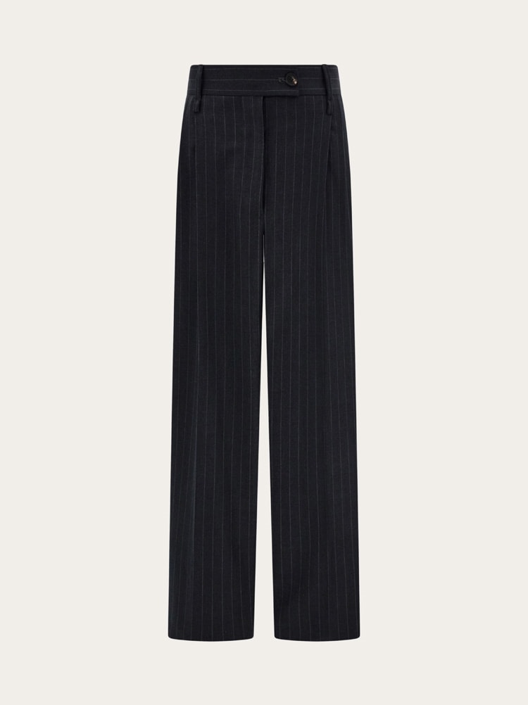 Pinstripe wool trouser Gallery image 1