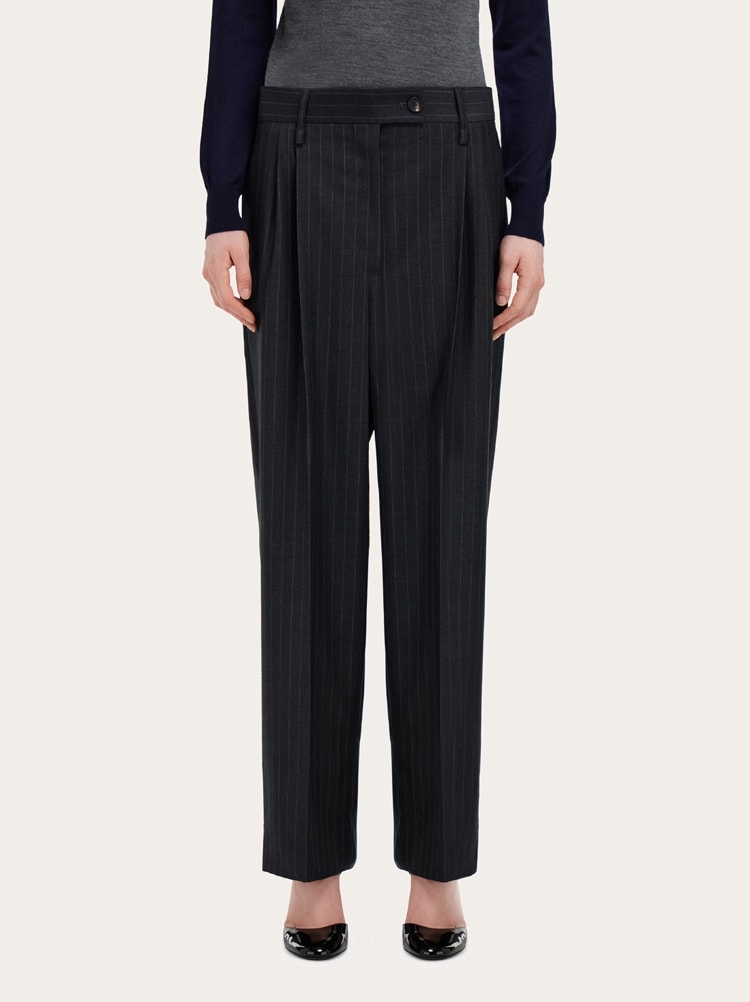Pinstripe wool trouser Gallery image 2