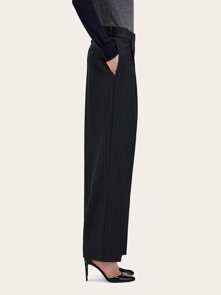 Pinstripe wool trouser Gallery image 3