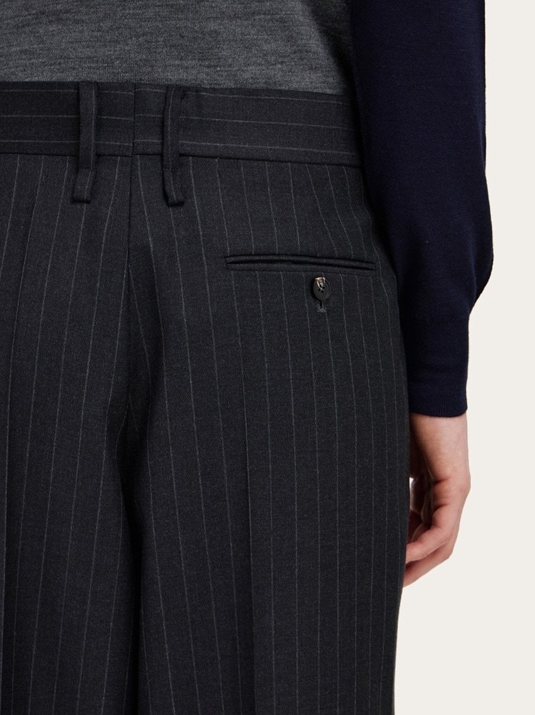 Pinstripe wool trouser Gallery image 6