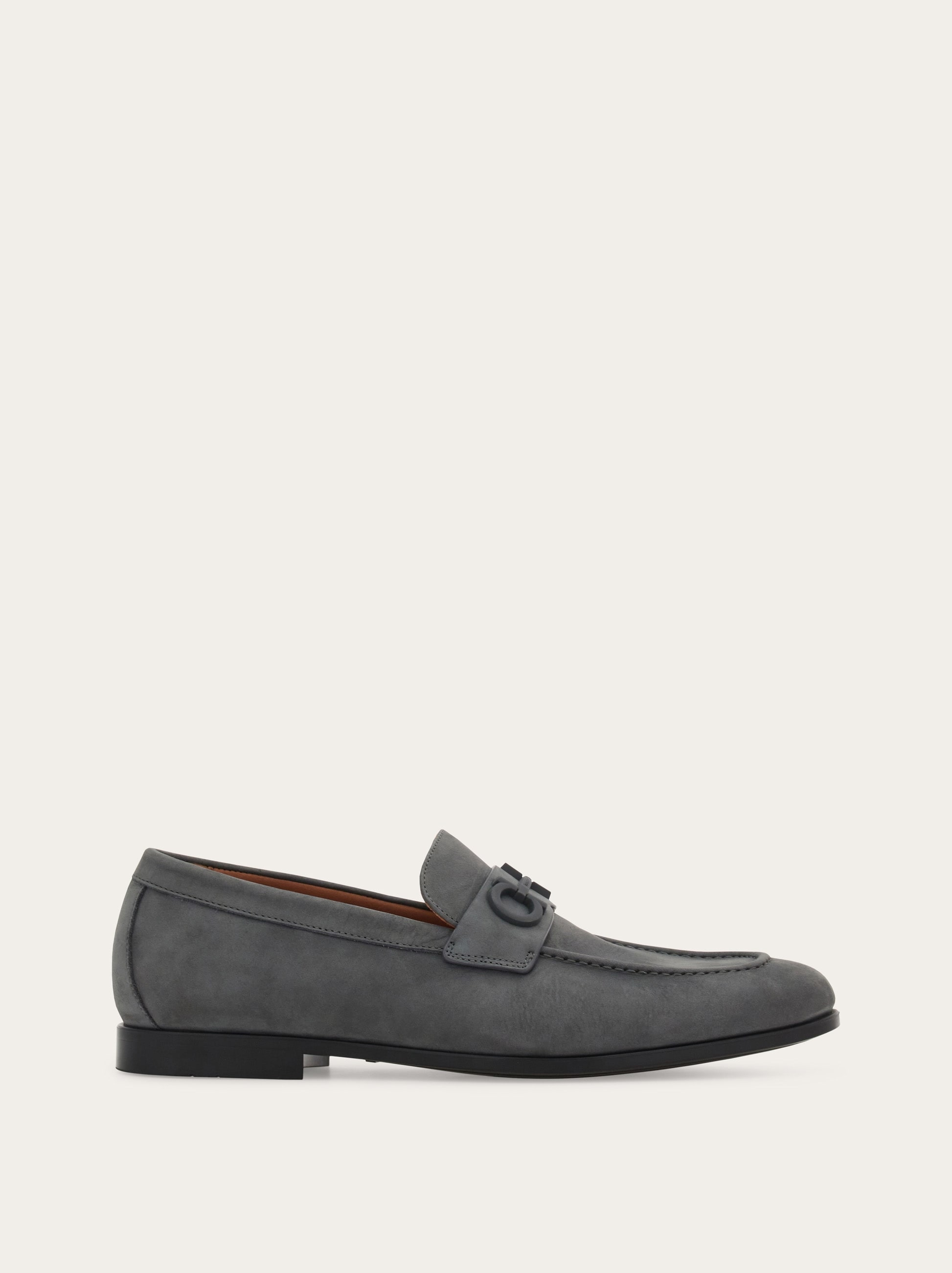 Loafer with Gancini buckle - Men | Ferragamo