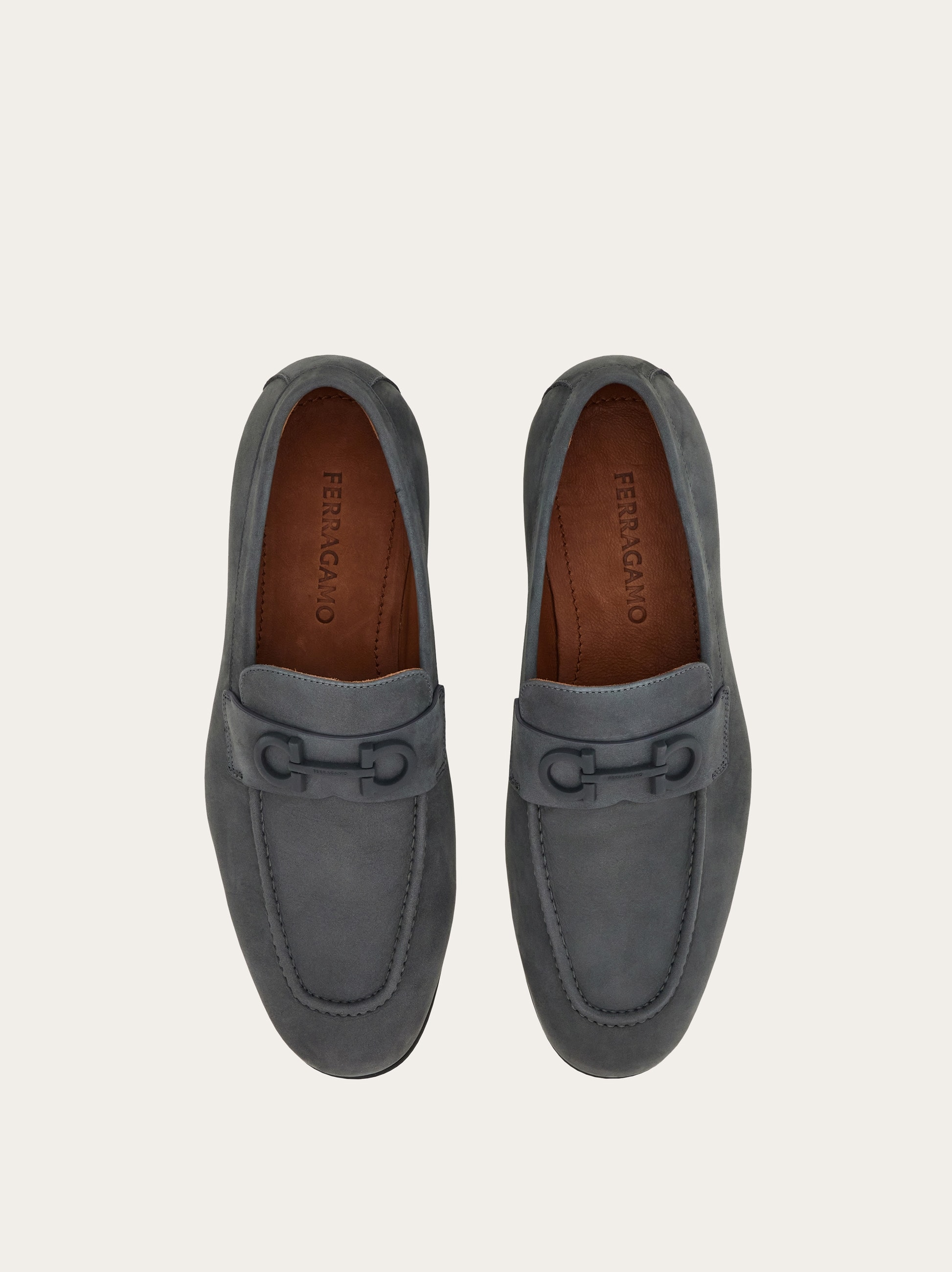 Loafer with Gancini buckle - Men | Ferragamo