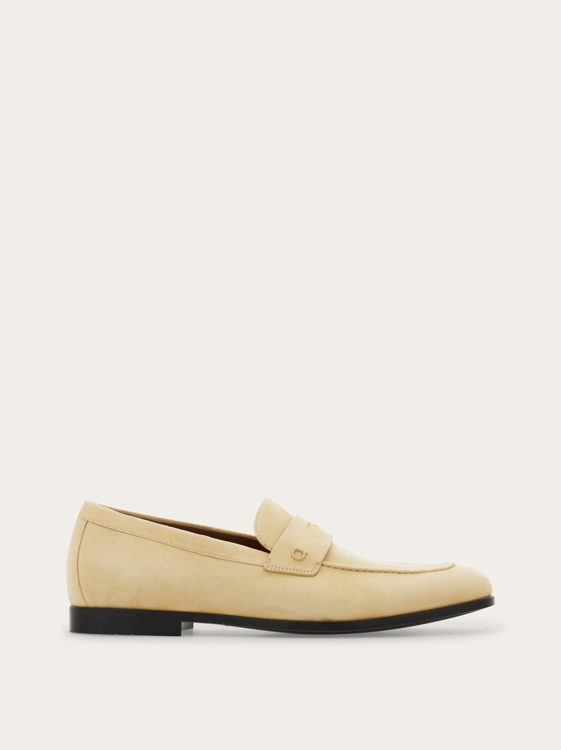 NIB FERRAGAMO DUPONT OFF WHITE LEATHER LOGO PENNY LOAFERS 11.5 EE ITALY Penny loafer - Men | Ferragamo main image 2