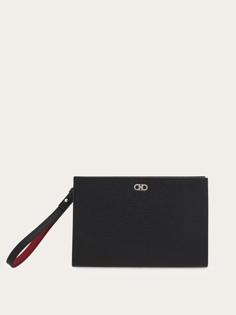 Pouch double Gancini Gallery image 1