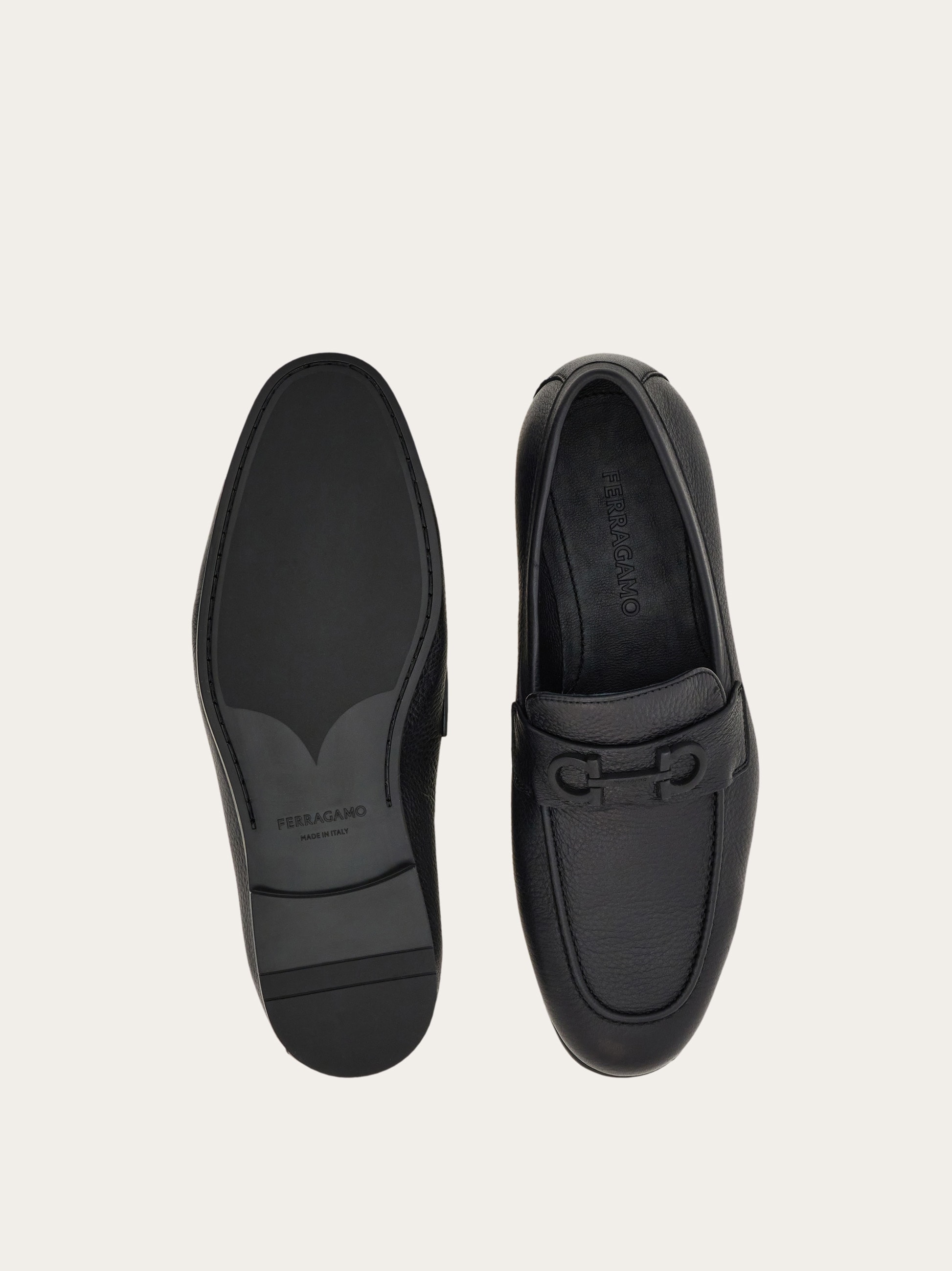 Loafer with Gancini buckle - Men | Ferragamo