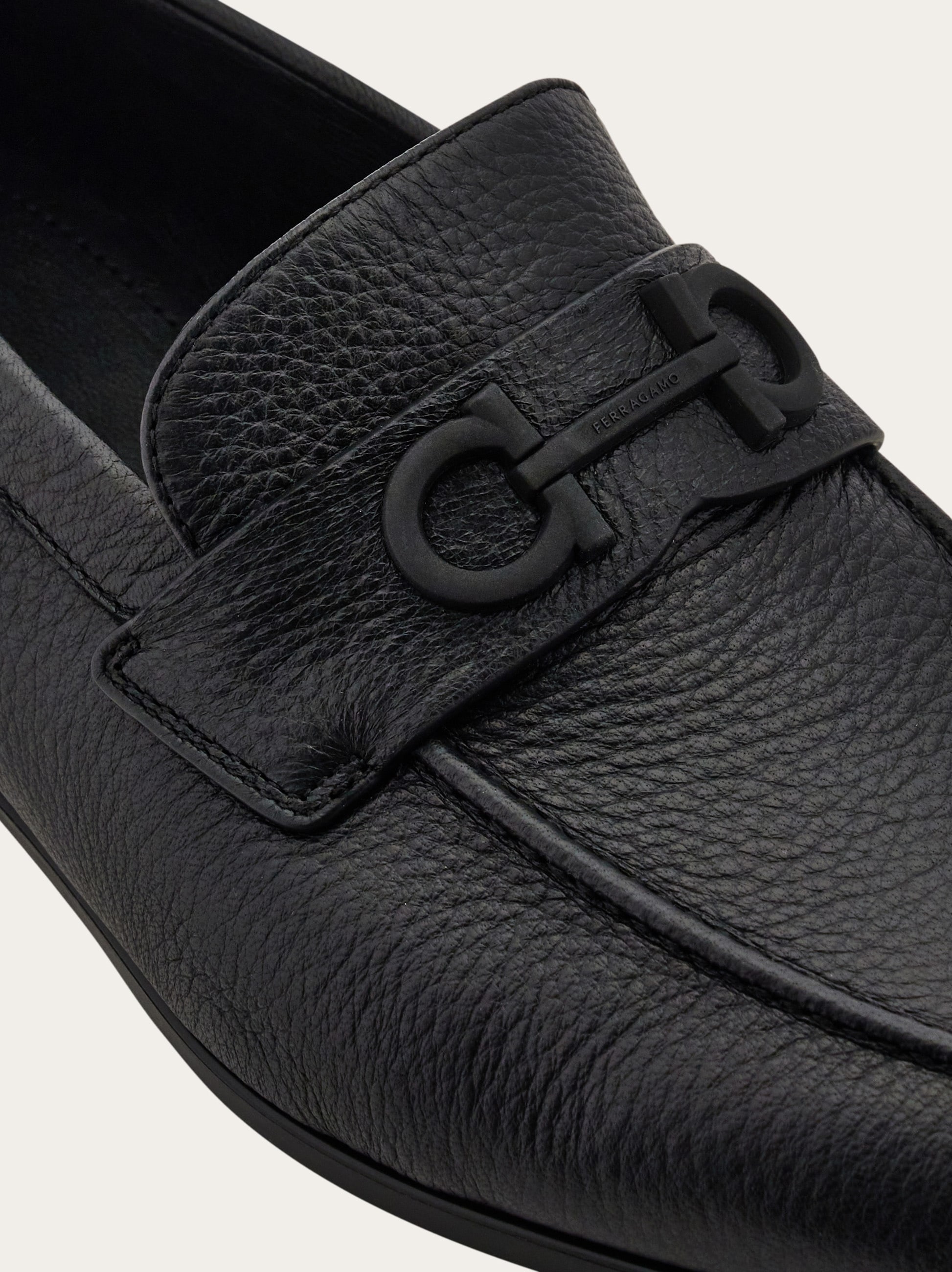 Loafer with Gancini buckle - Men | Ferragamo