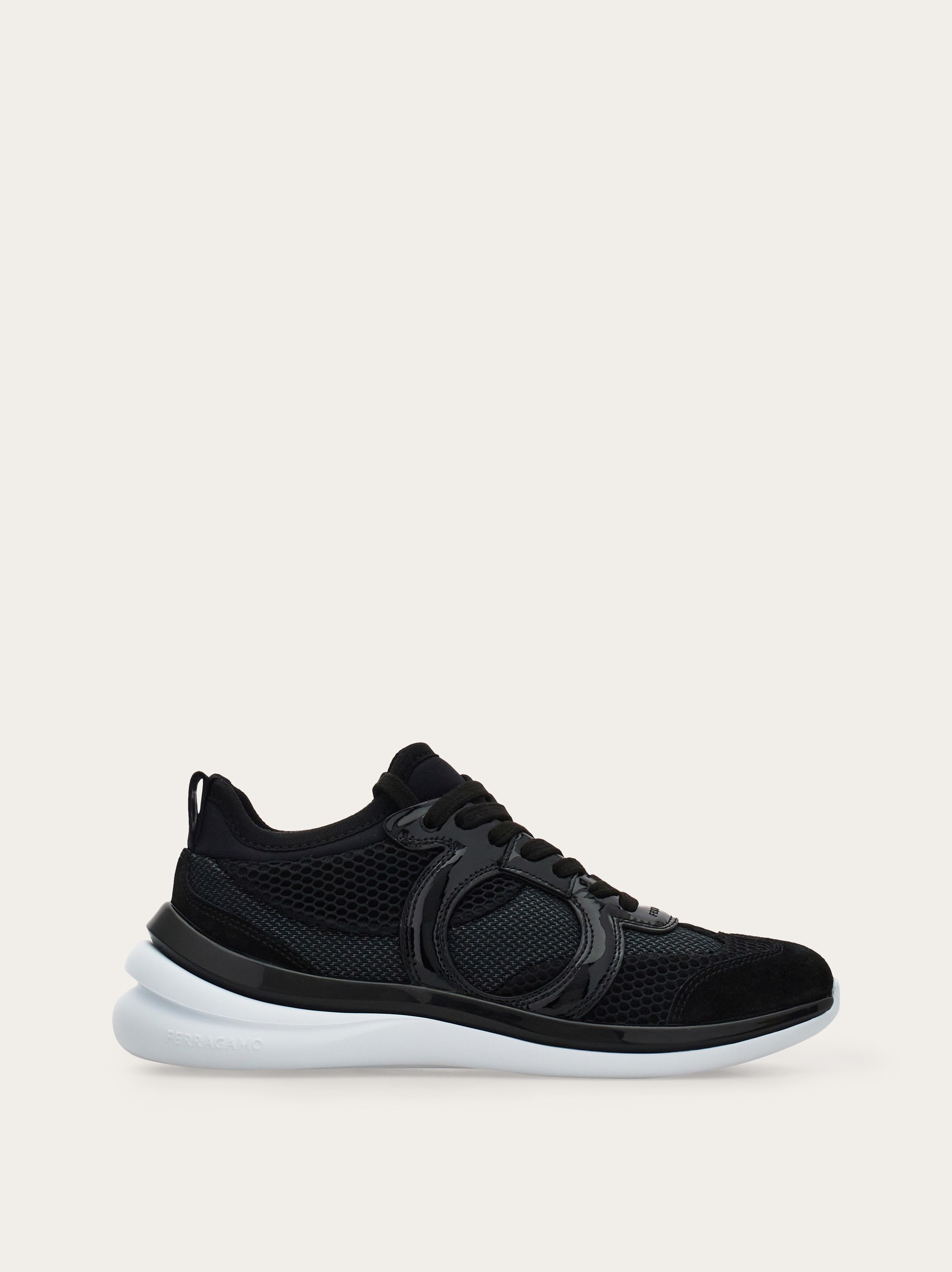 Gancini sneaker with mesh detail - Women | Ferragamo