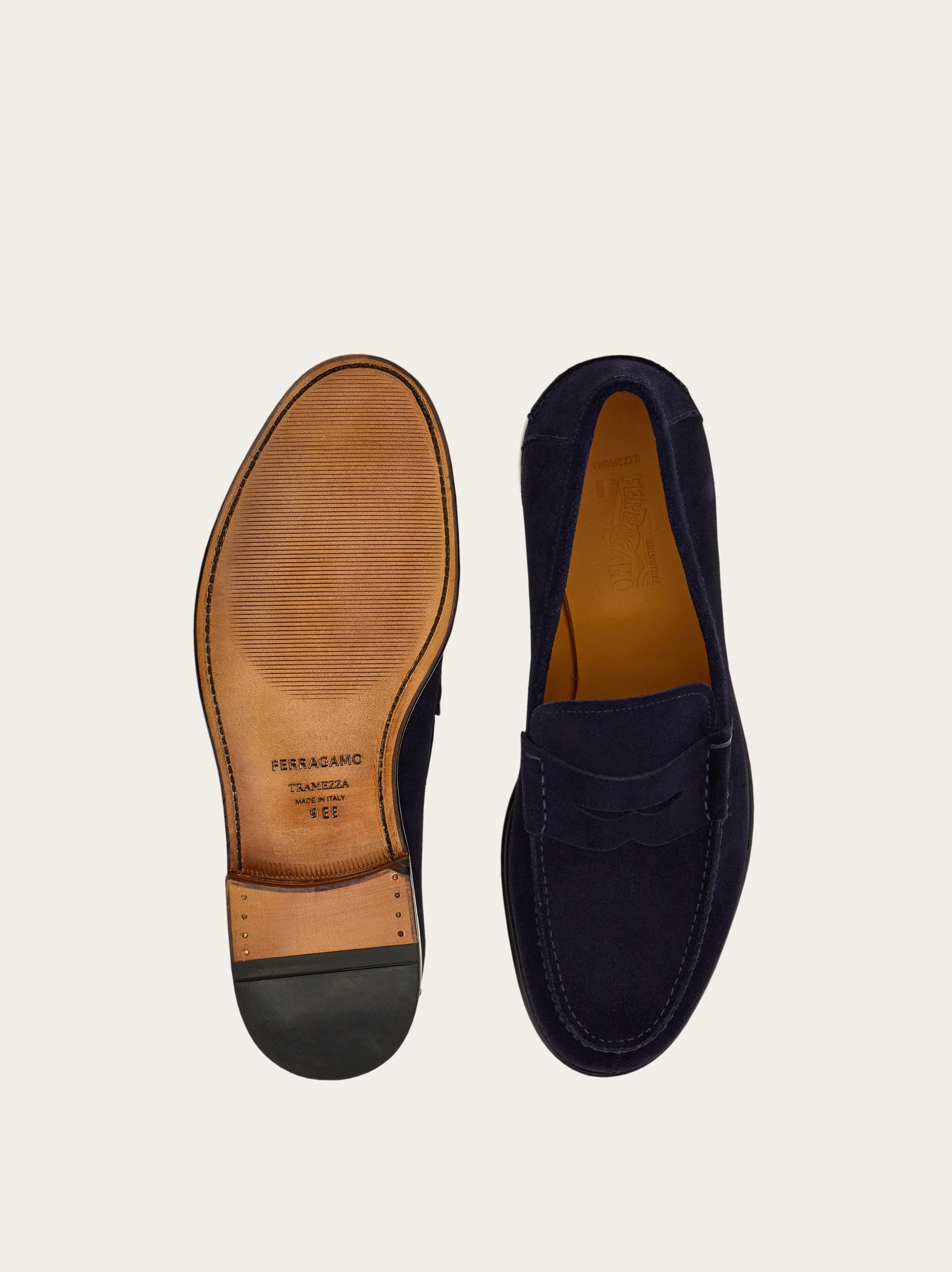 tetragonum DT7778 コノフィツム　テトラゴナム Tramezza Penny loafer - Men | Ferragamo