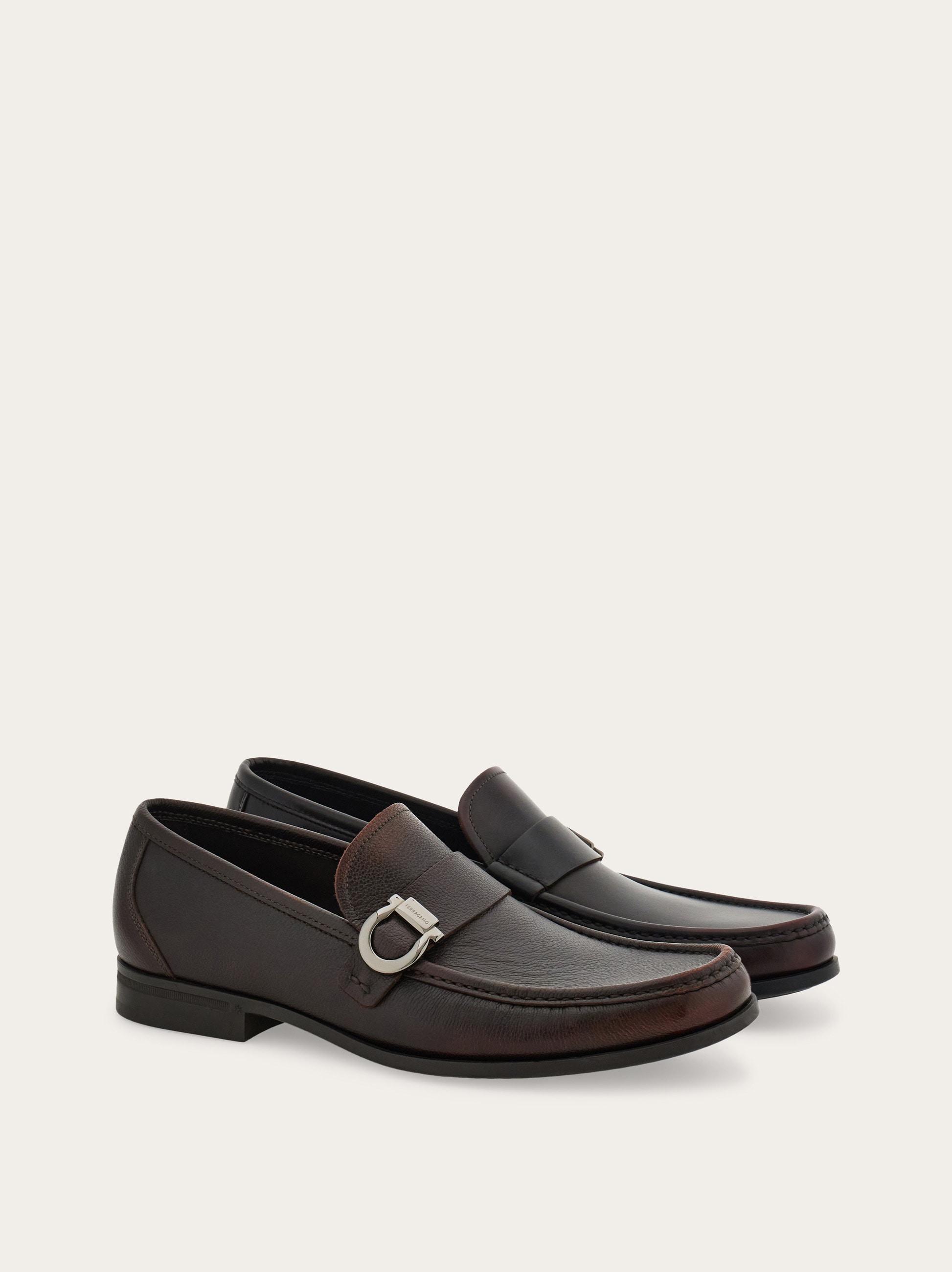 Loafer with Gancini detail - Men | Ferragamo