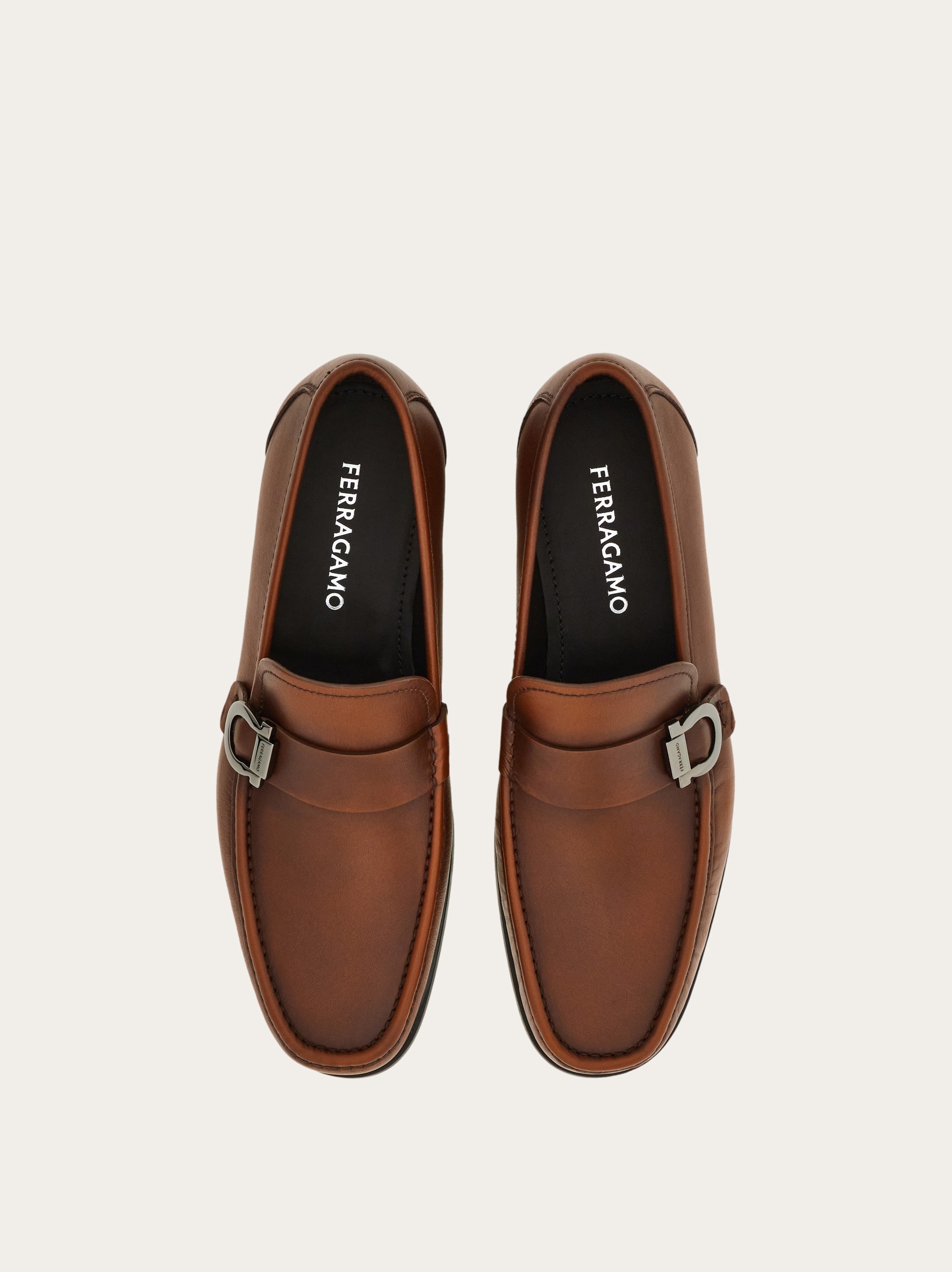 Loafer with Gancini detail - Men | Ferragamo