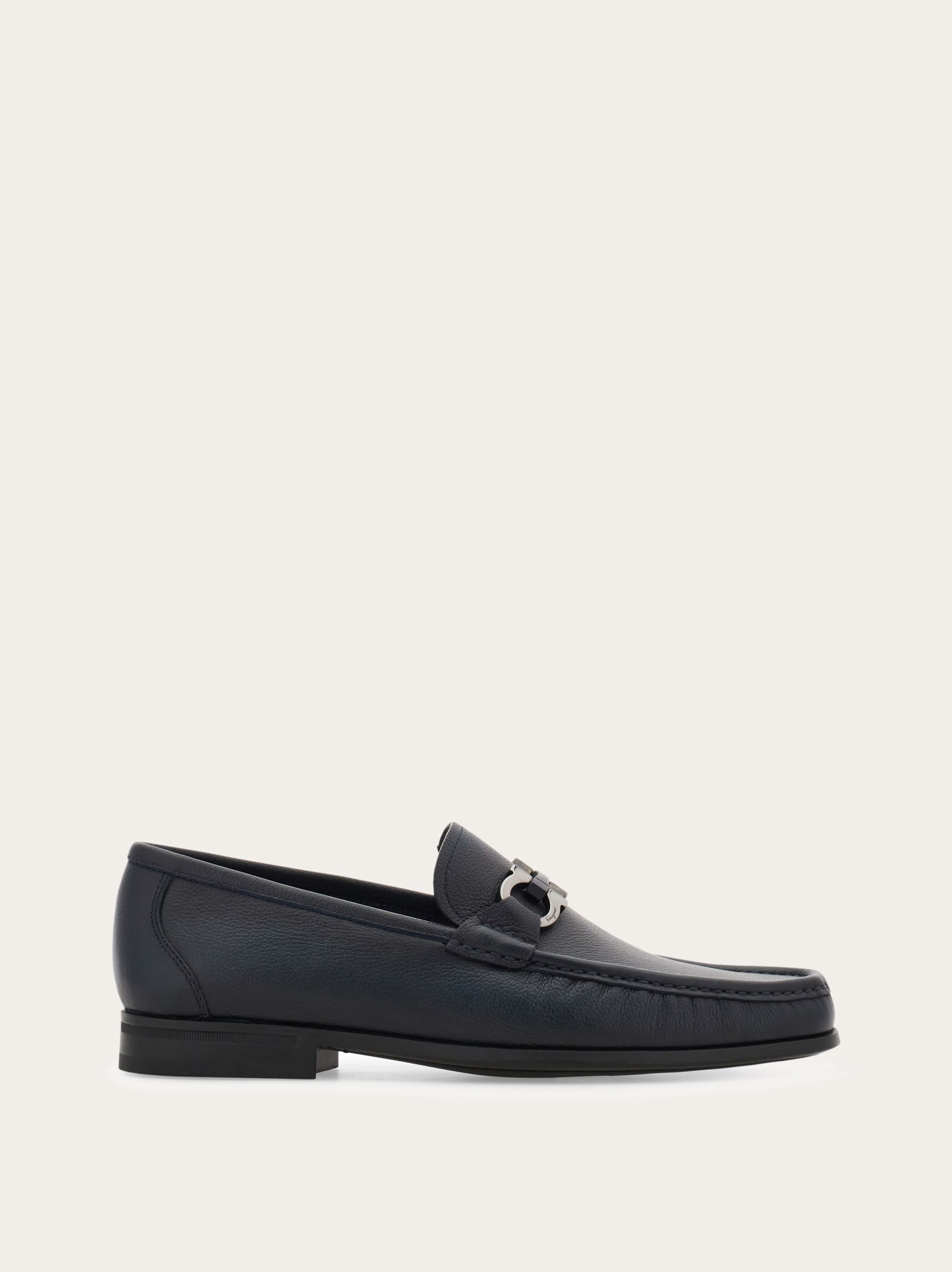 Loafer with Gancini buckle - Men | Ferragamo