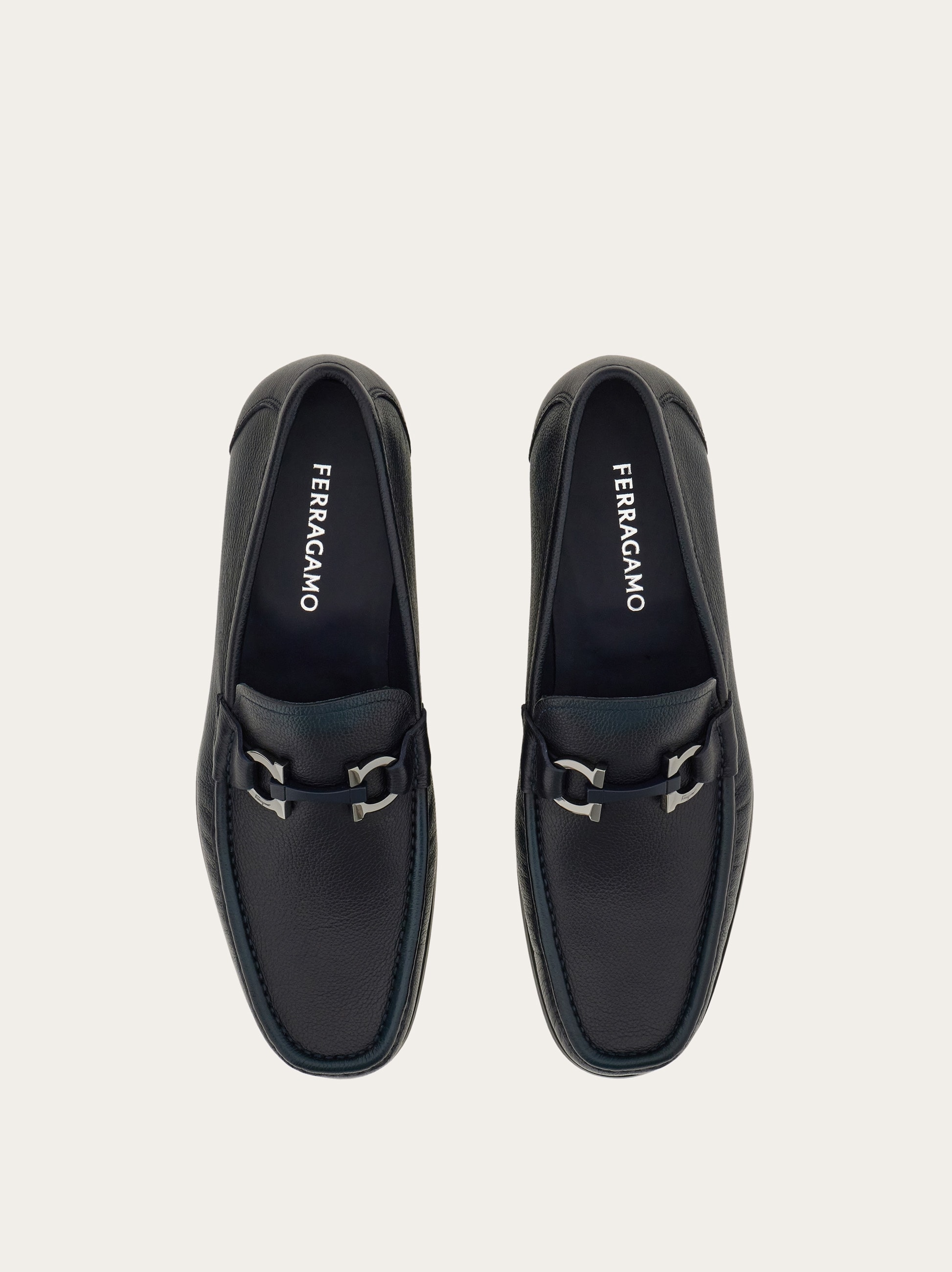 Loafer with Gancini buckle - Men | Ferragamo