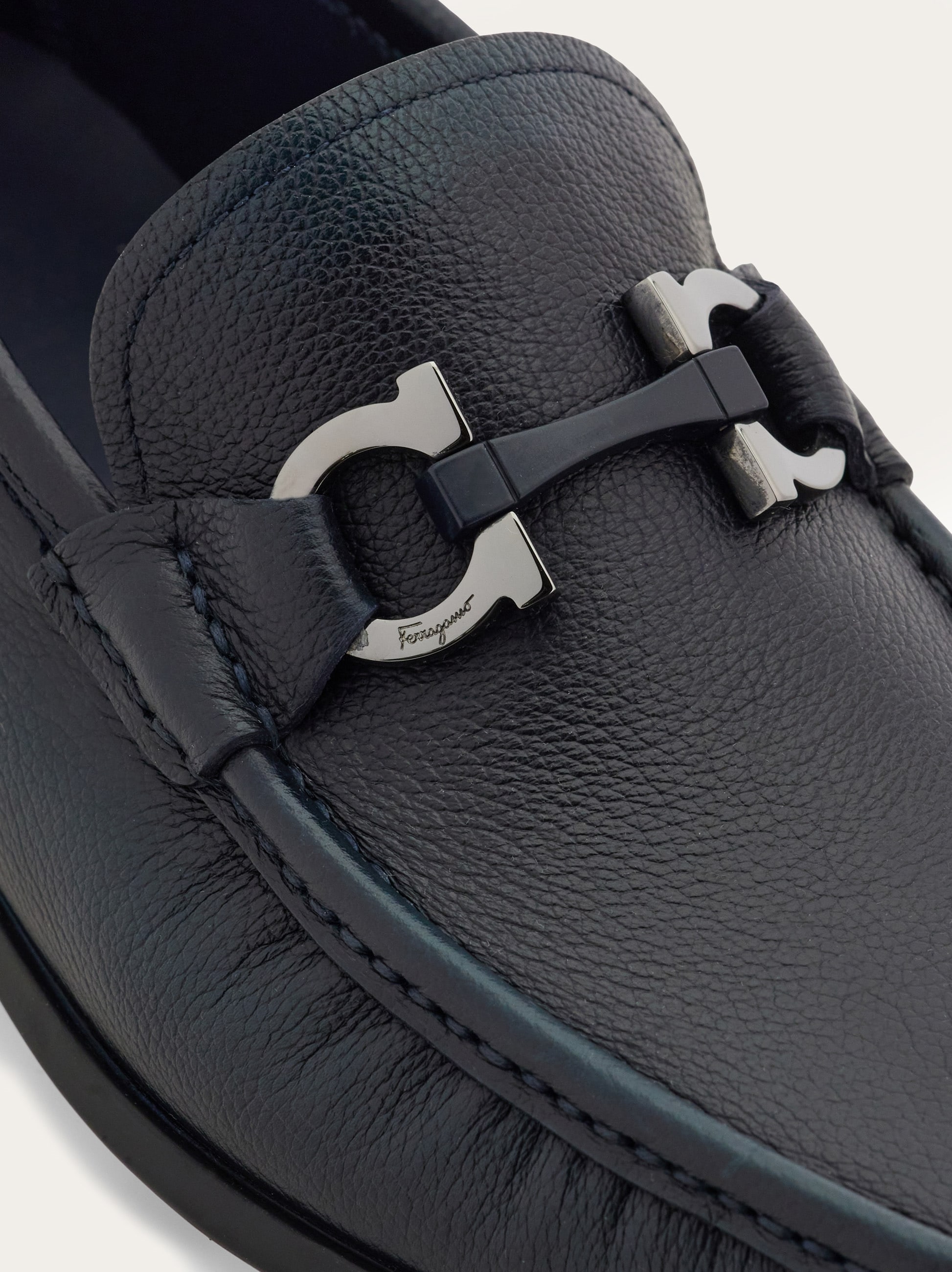 Loafer with Gancini buckle - Men | Ferragamo