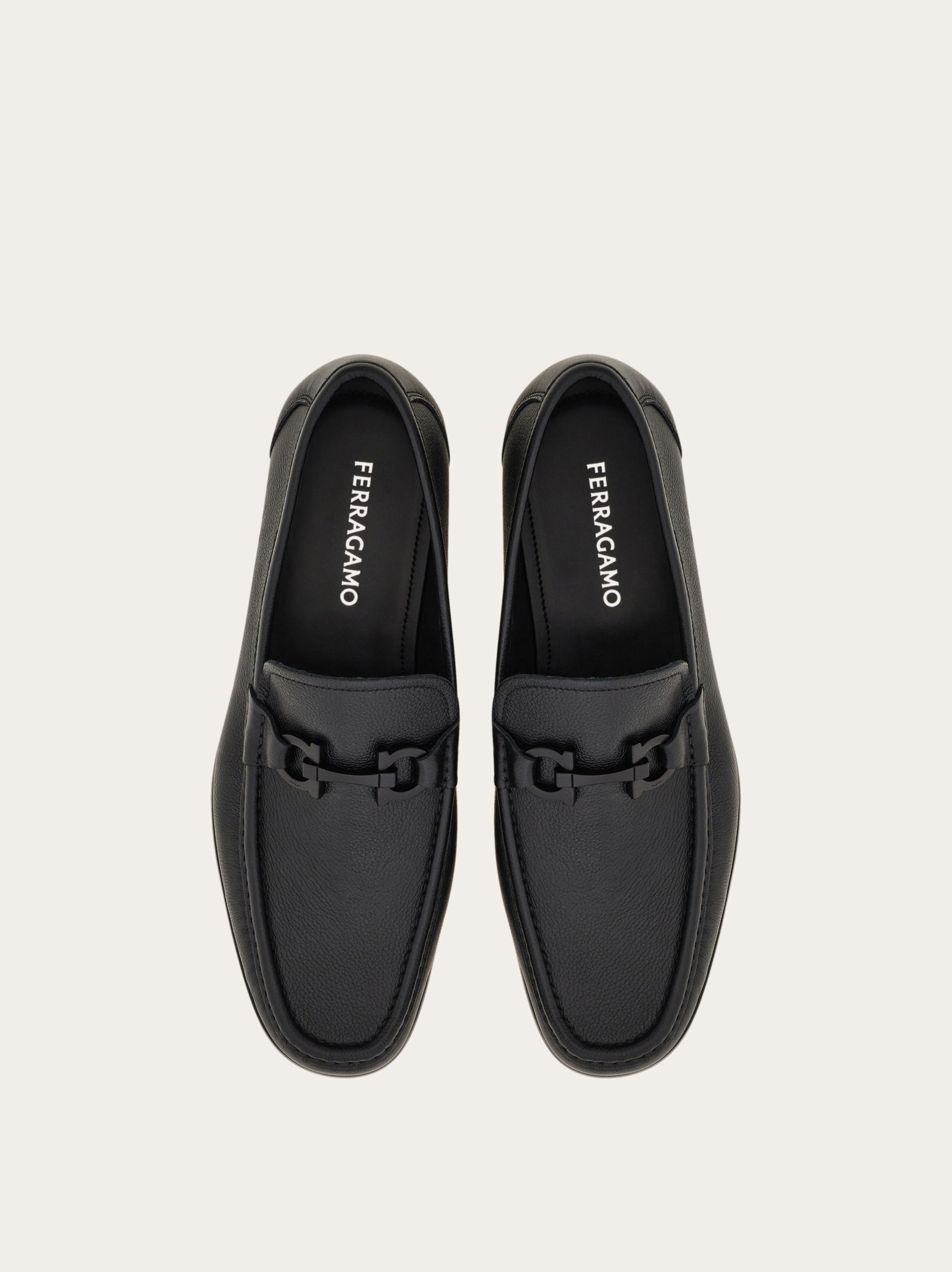 Loafer with Gancini buckle - Men | Ferragamo