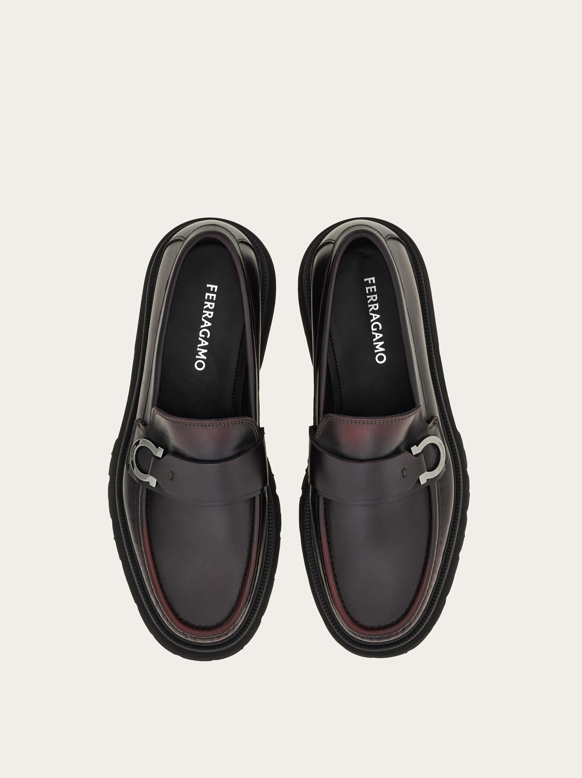 Loafer with Gancini detail - Men | Ferragamo