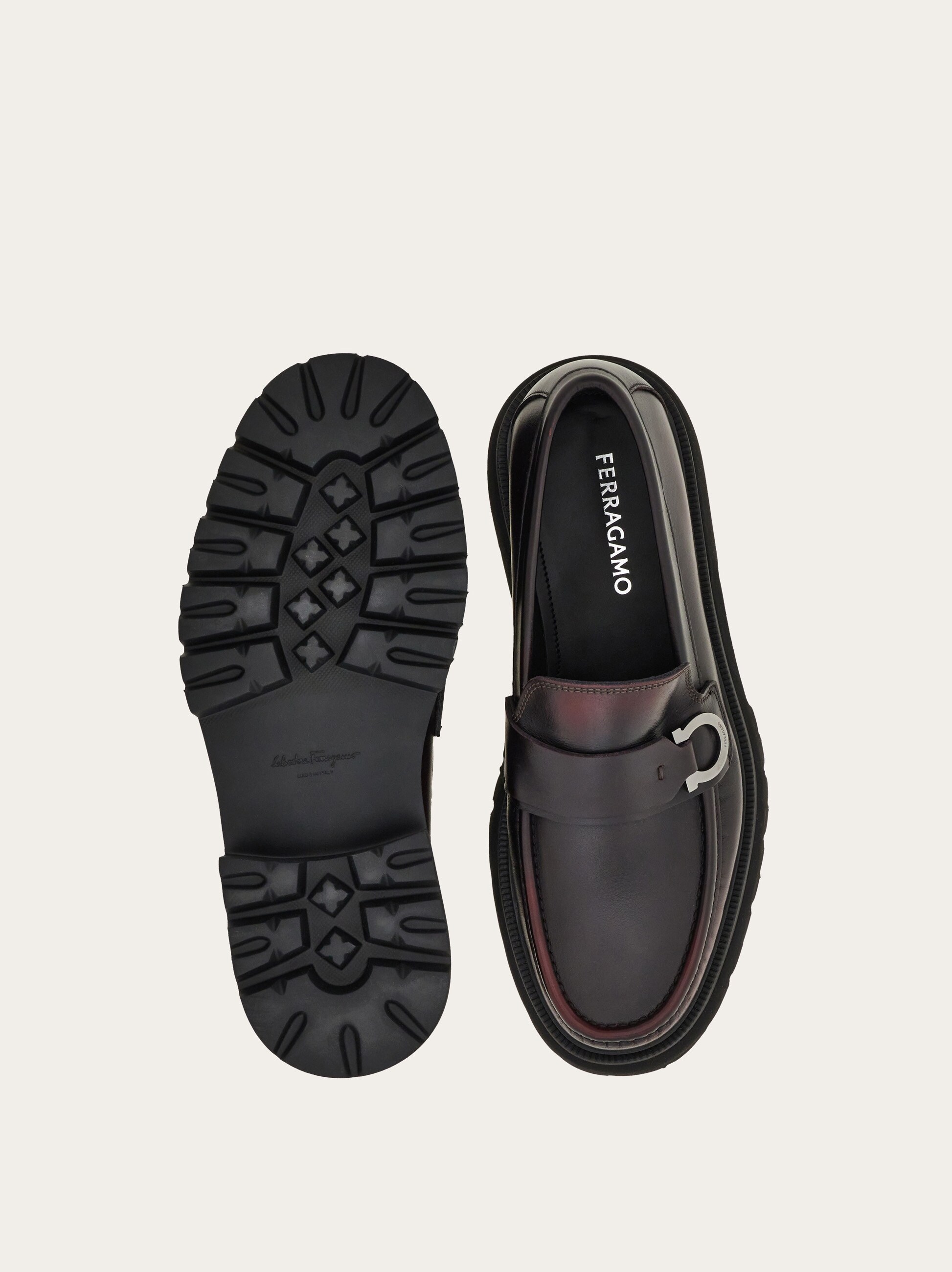Loafer with Gancini detail - Men | Ferragamo display picture 2