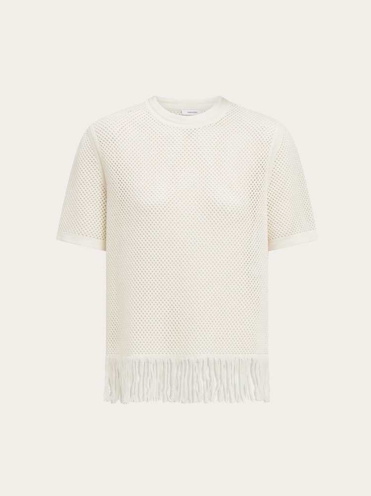 Top de punto con flecos Gallery image 1