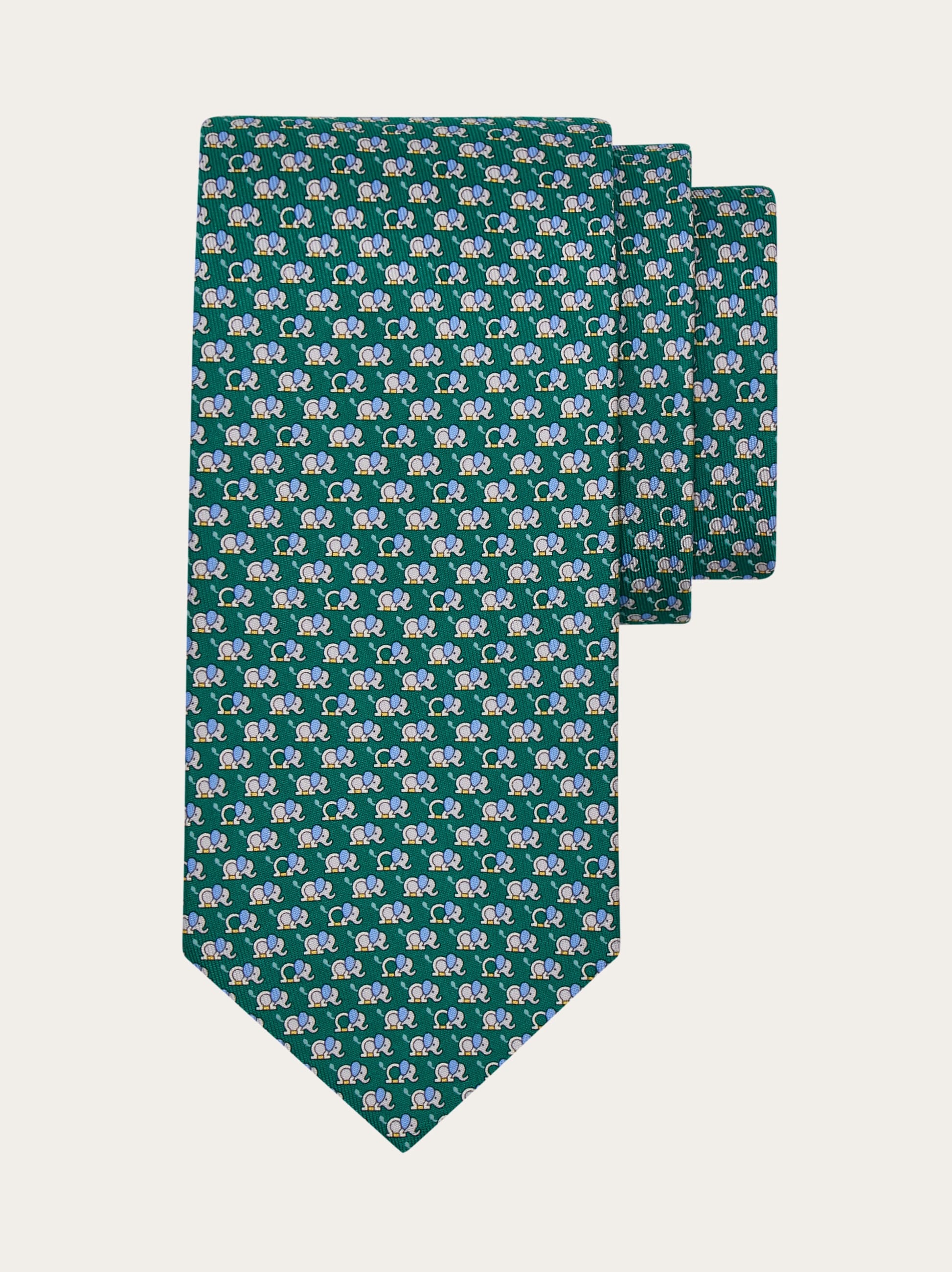 elephant print tie