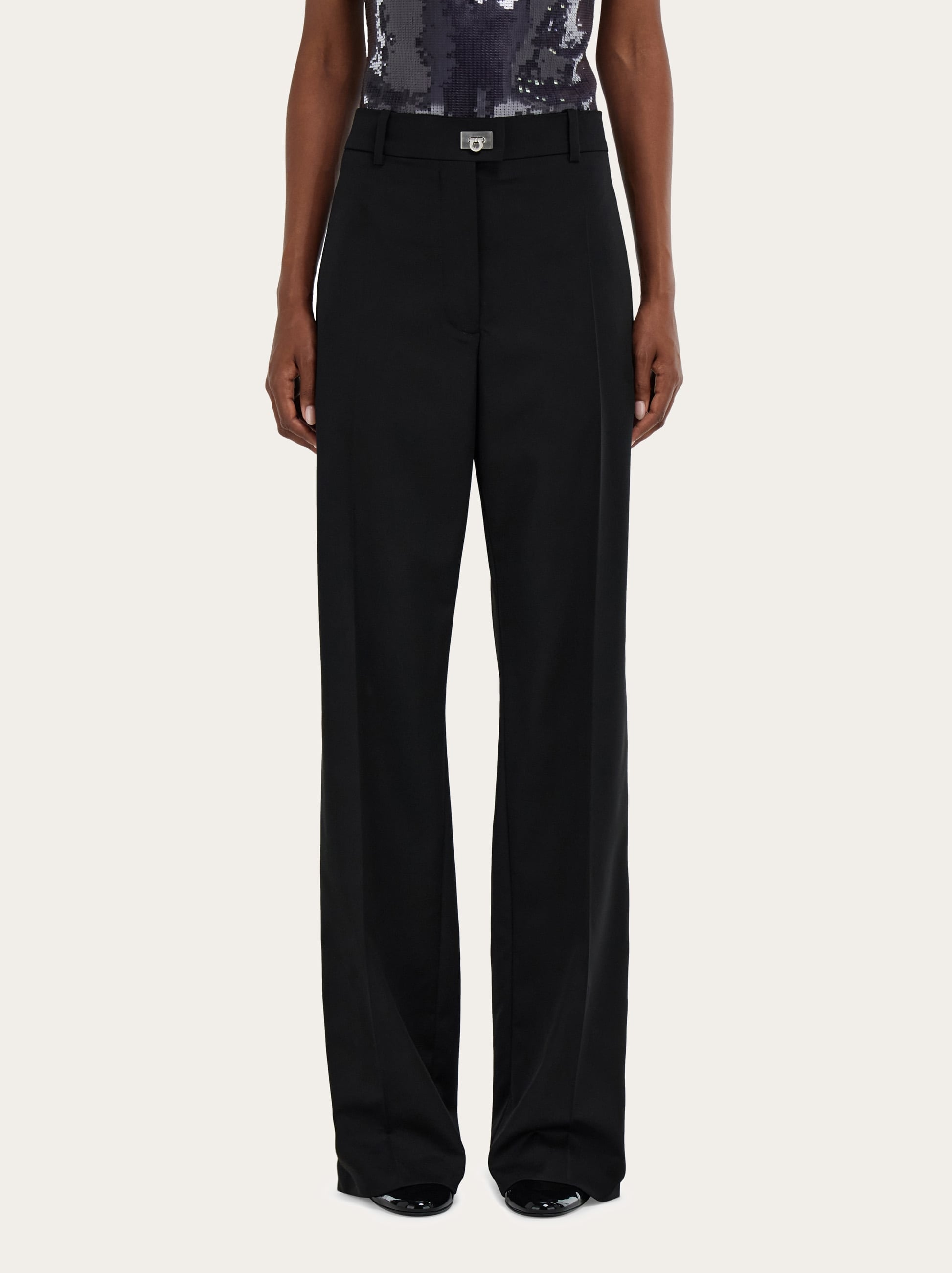 Cashmere blend tailored trouser - Women | Ferragamo