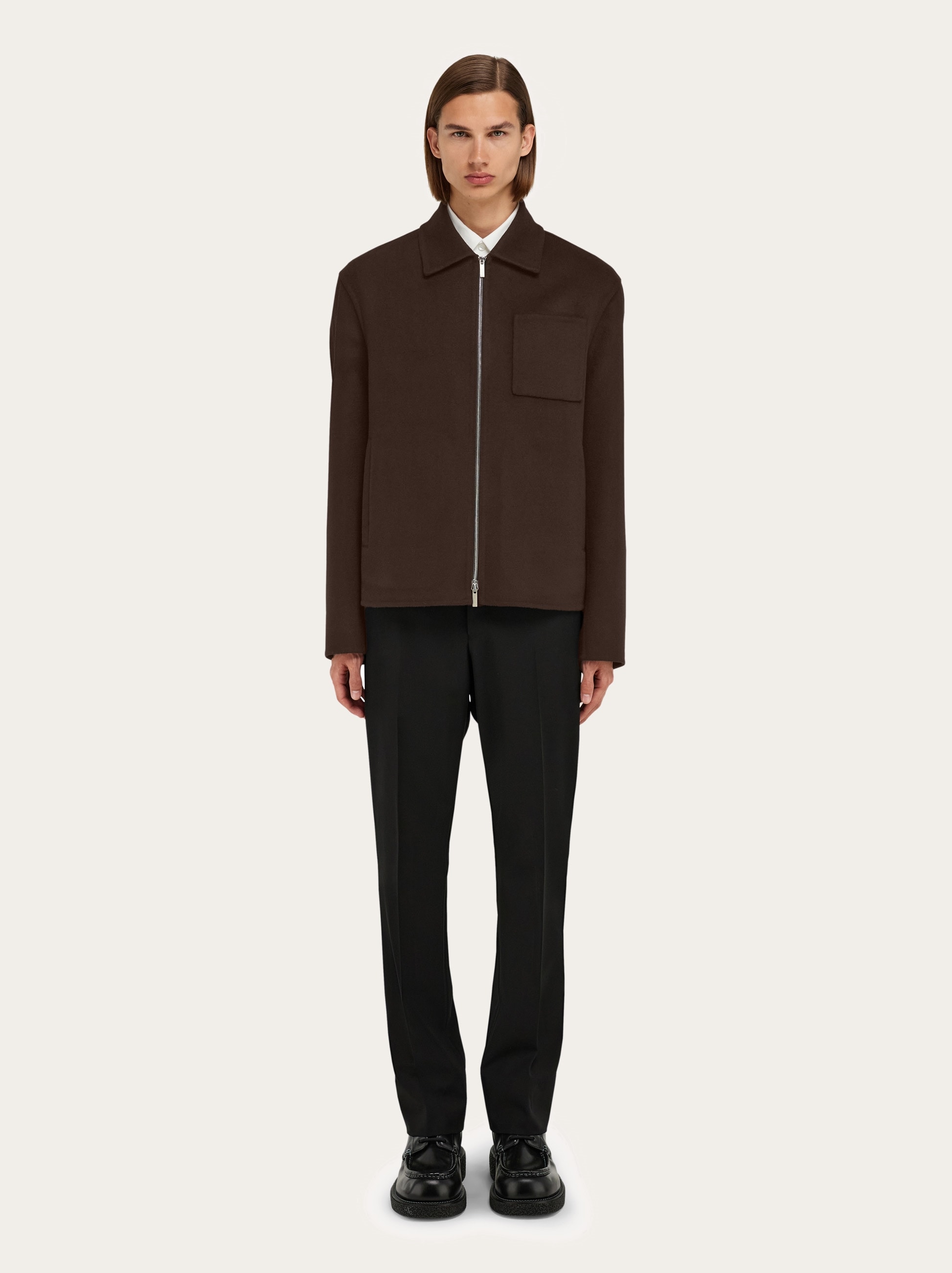 Cashmere-blend blouson - Men | Ferragamo
