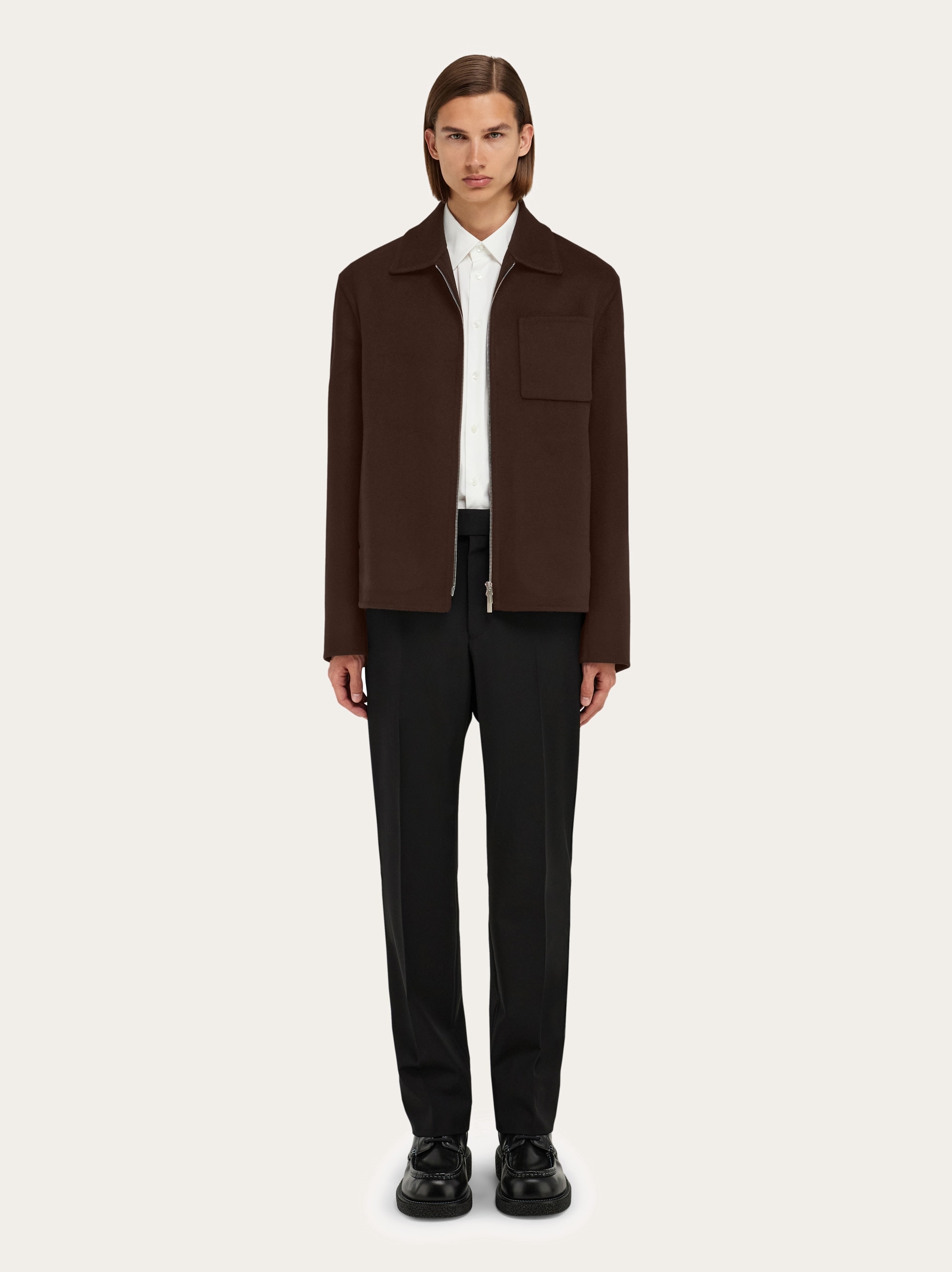 ジャケット・アウター 90s Salvatore Ferragamo cashmere mix JKT Cashmere-blend blouson - Men | Ferragamo