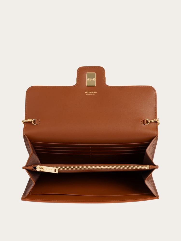 Gancini wallet with shoulder strap Gallery image 4