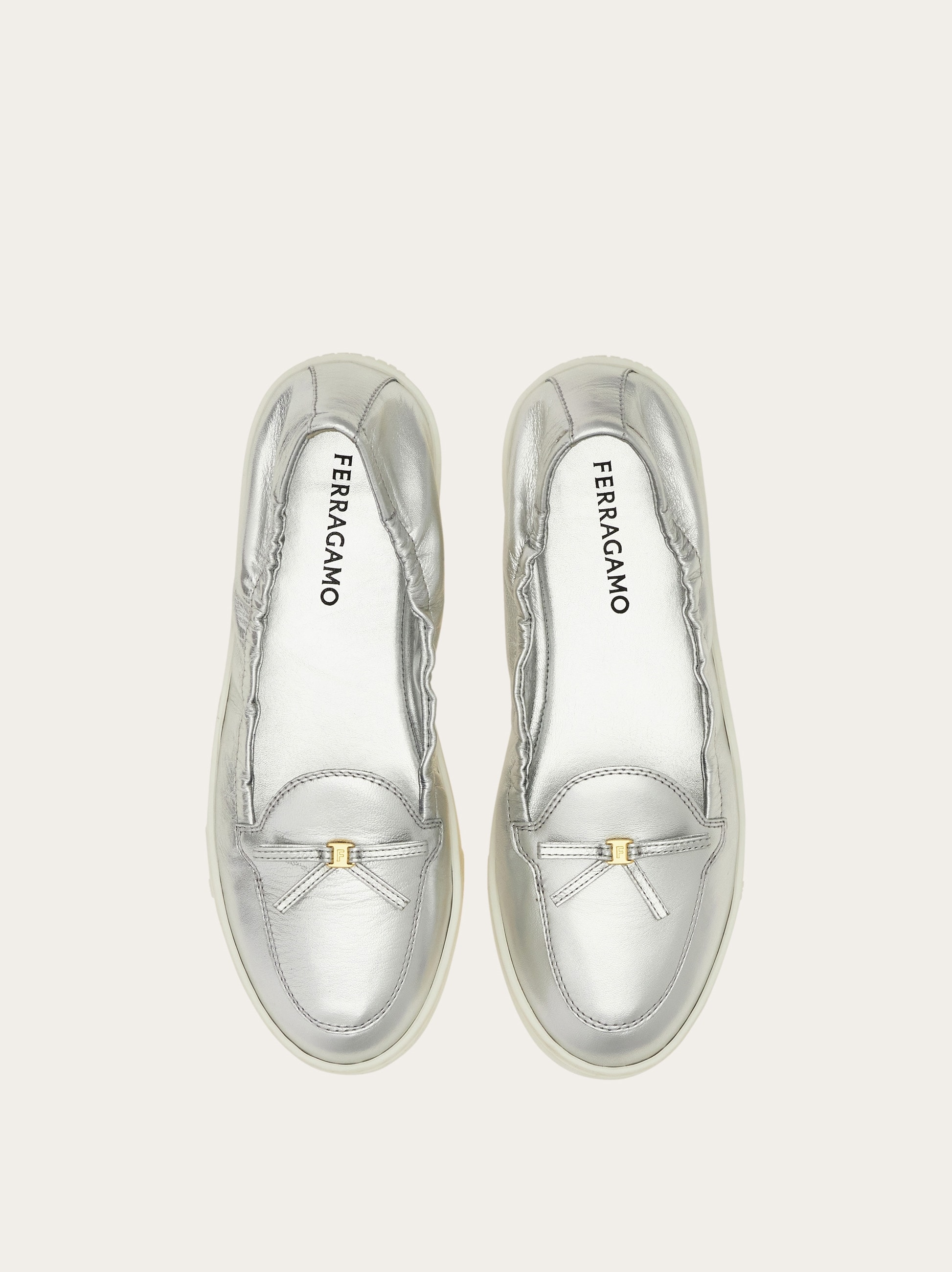 Flexible loafer with mini bow detail - Women | Ferragamo
