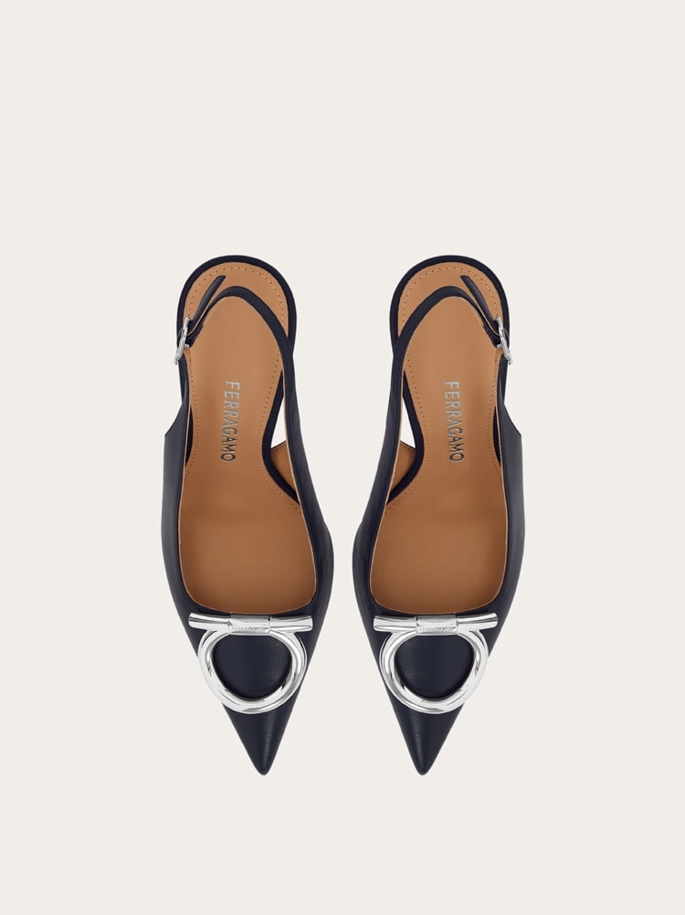 Maxi Gancini slingback pump Gallery image 3
