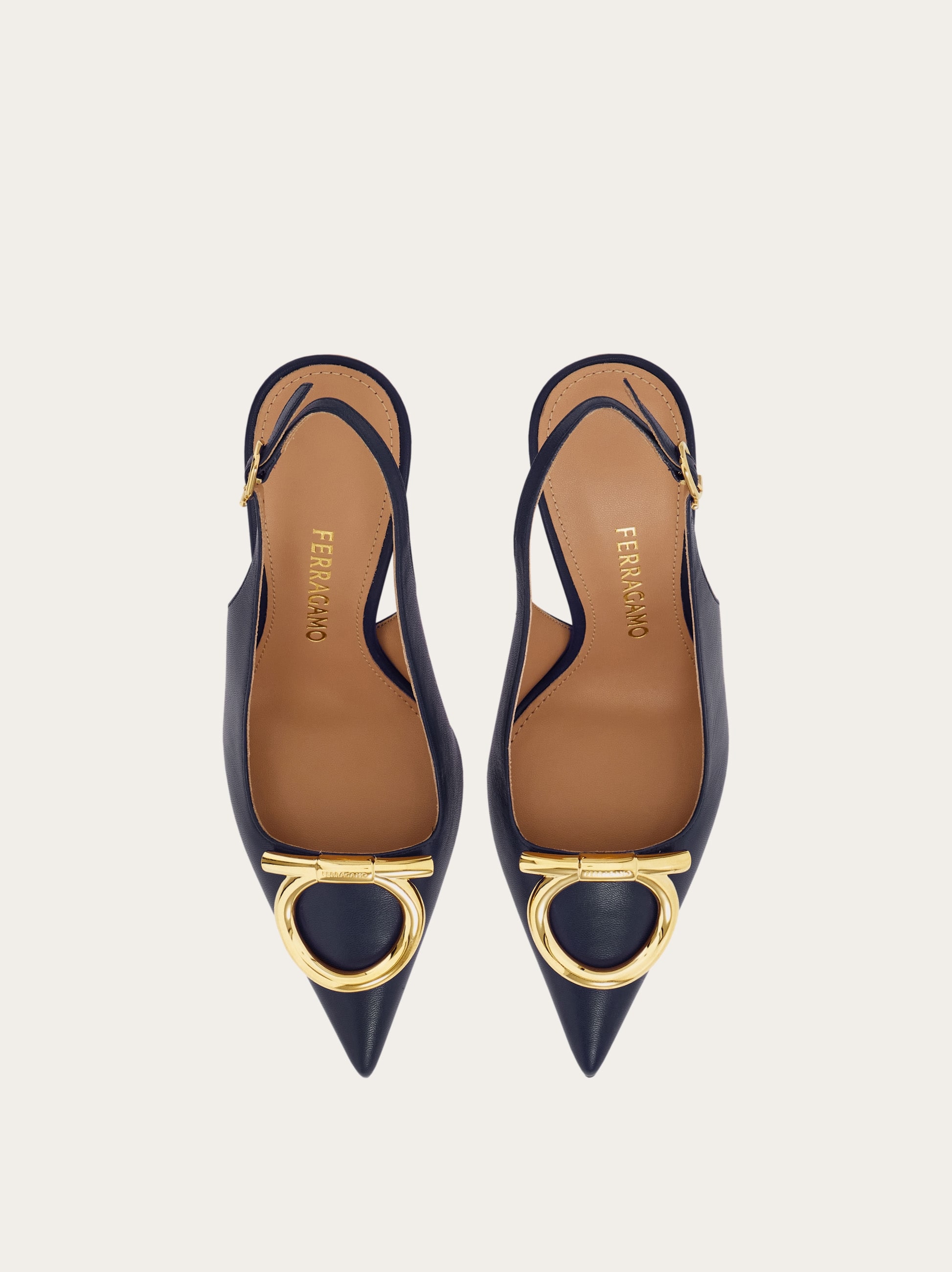 Maxi Gancini slingback pump - Women | Ferragamo