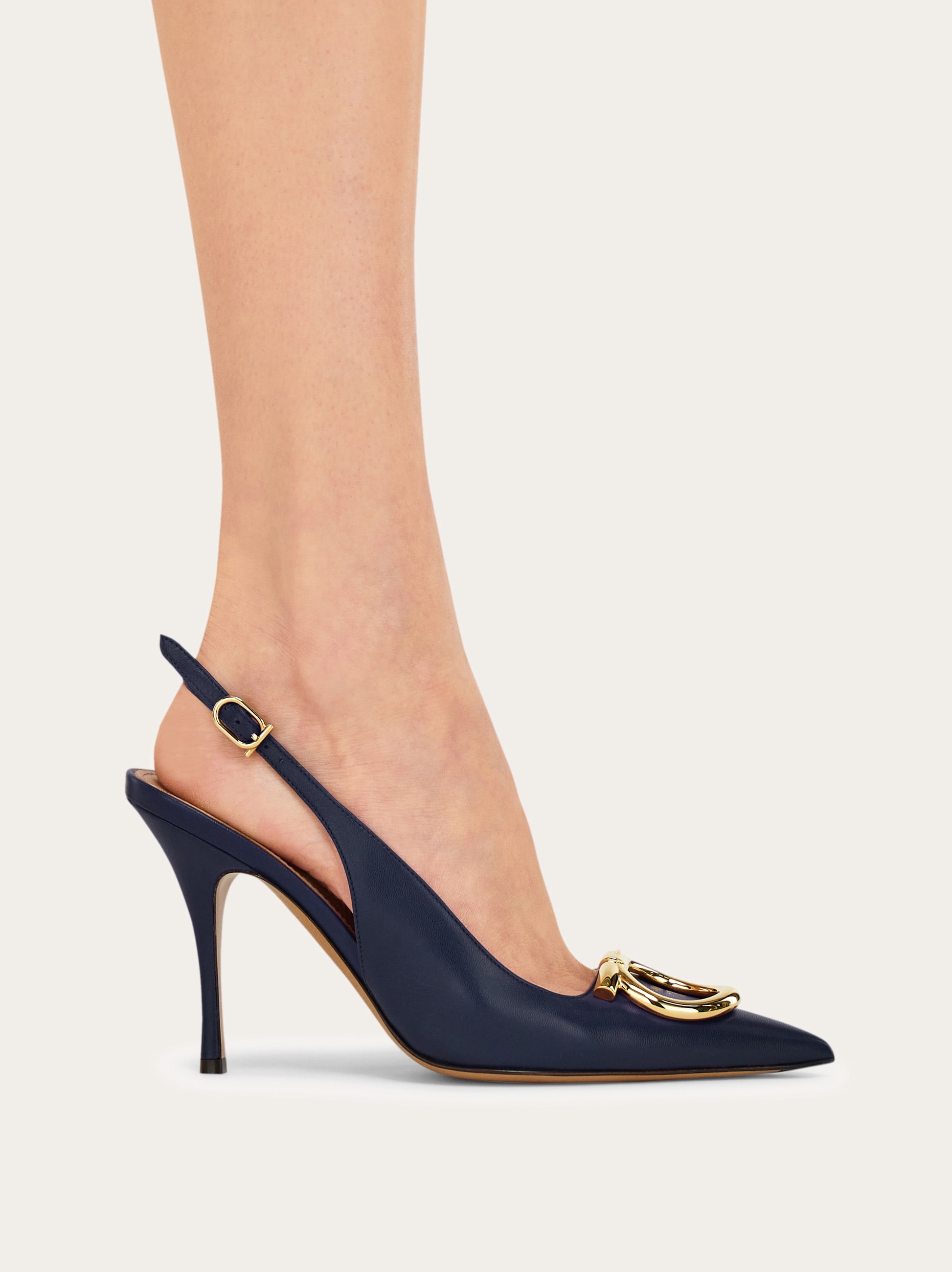 Maxi Gancini slingback pump - Women | Ferragamo