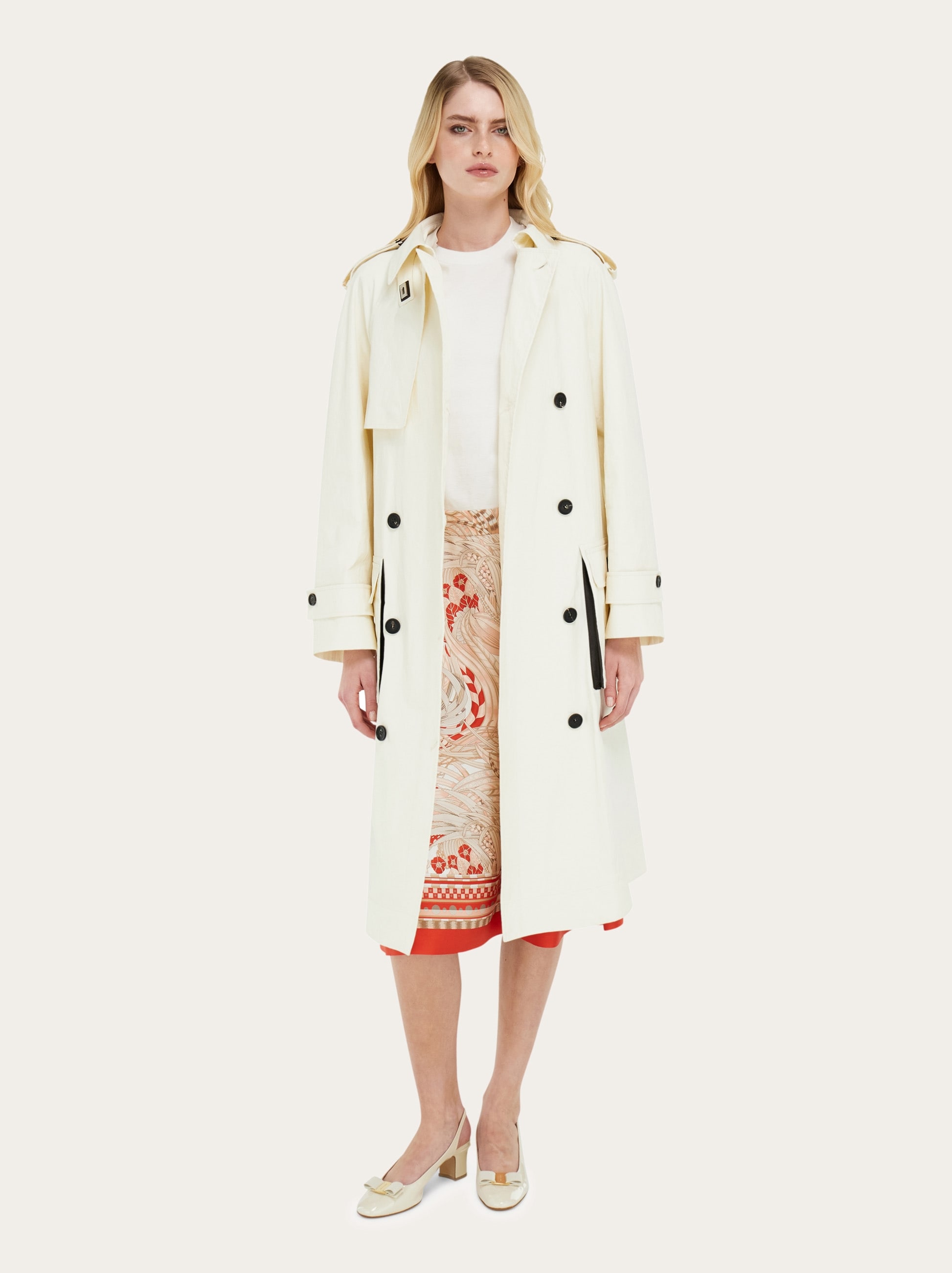 シルクプリントスカート - ウィメンズ | Ferragamo