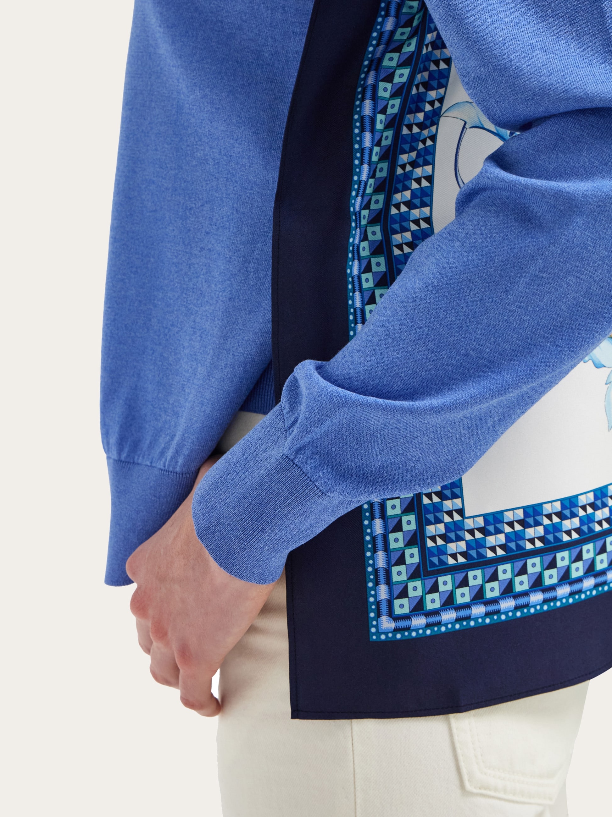 Feather show print crew-neck cardigan - Women | Ferragamo