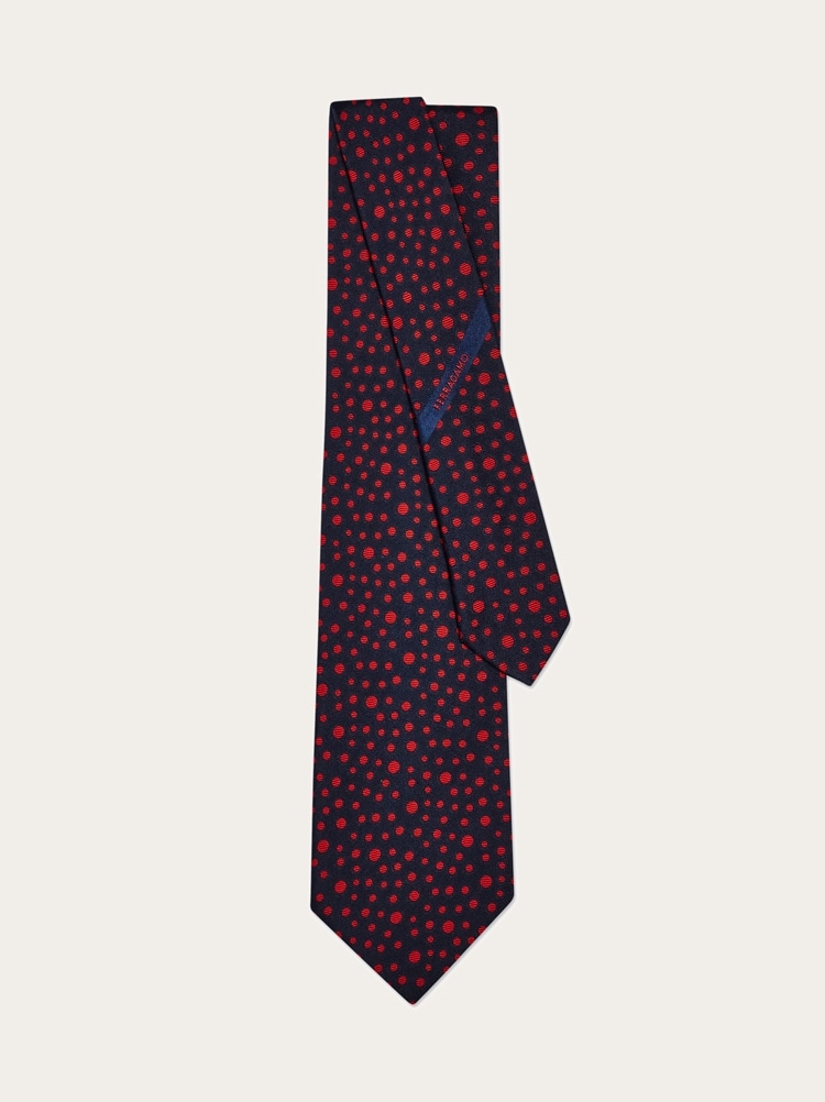 Pois print silk tie - Infinite Inspirations Gallery image 3