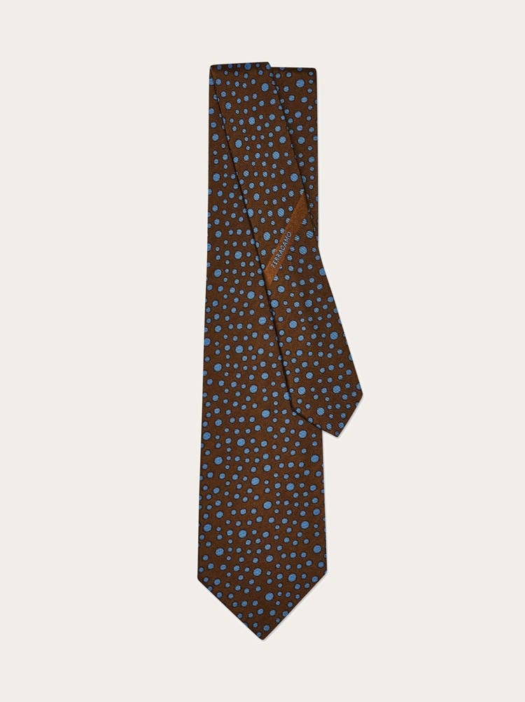 Pois print silk tie - Infinite Inspirations Gallery image 3