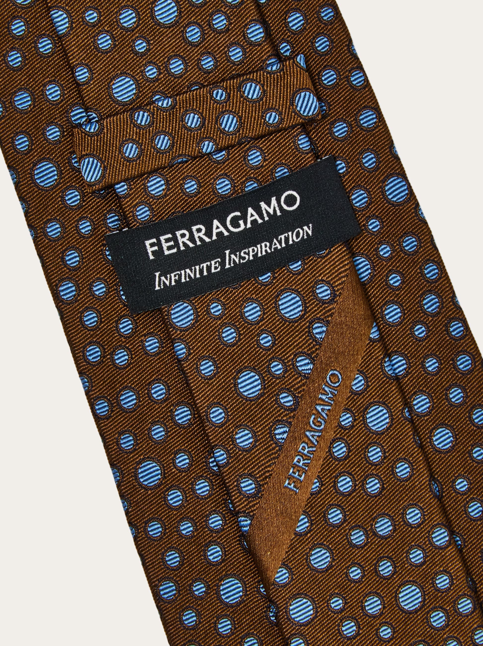 シルクプリントネクタイ - Infinite Inspirations - メンズ | Ferragamo